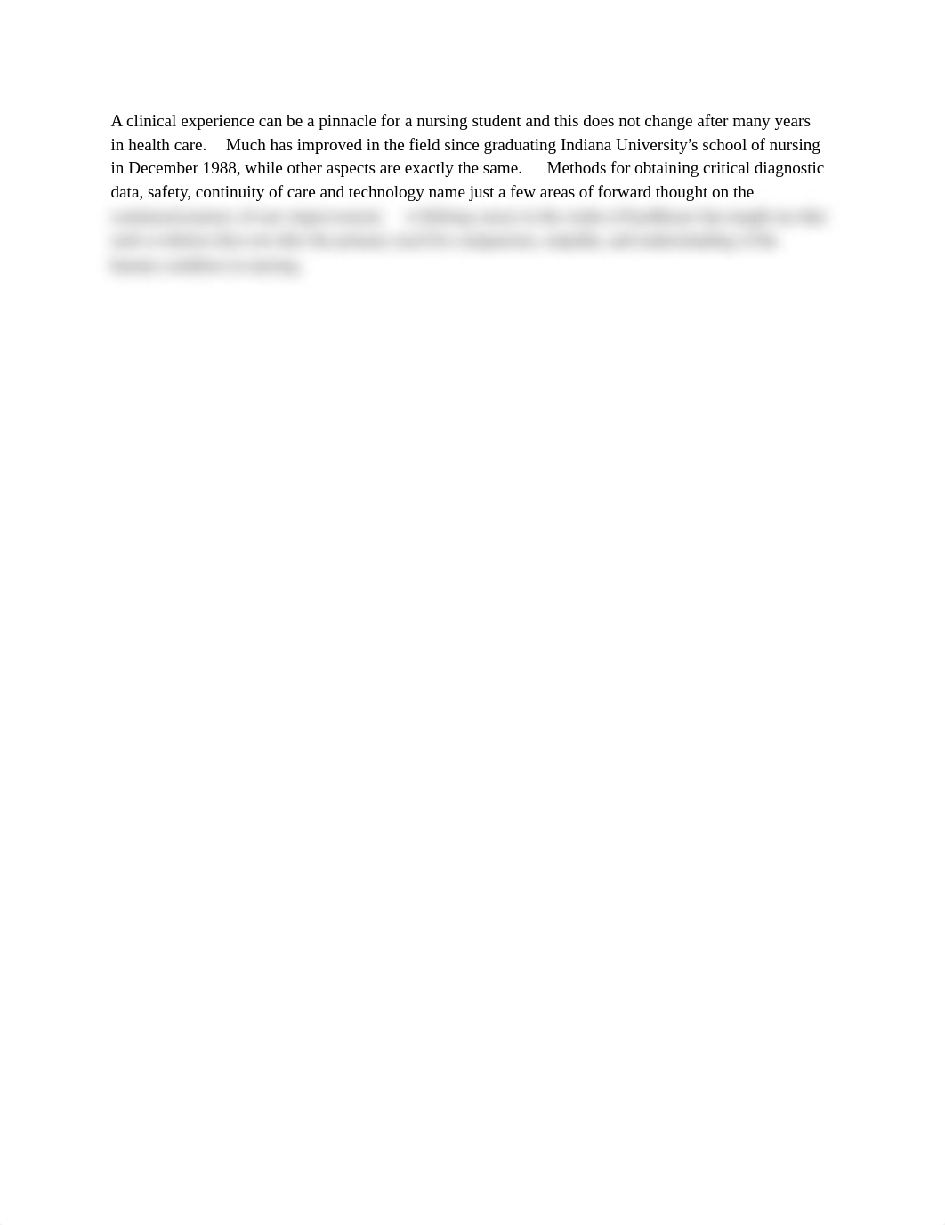 A clinical experience can be a pinnacle for a nursing student and this does not change after many ye_d3e6ldypwhx_page1