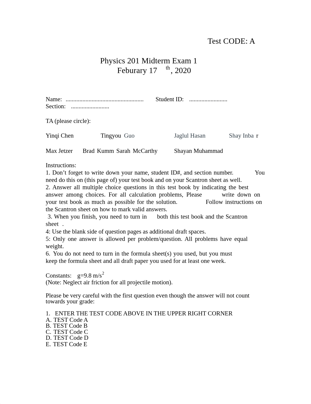 Phys201_Exam1_Spring_2020_key 2.pdf_d3ehe050taj_page1