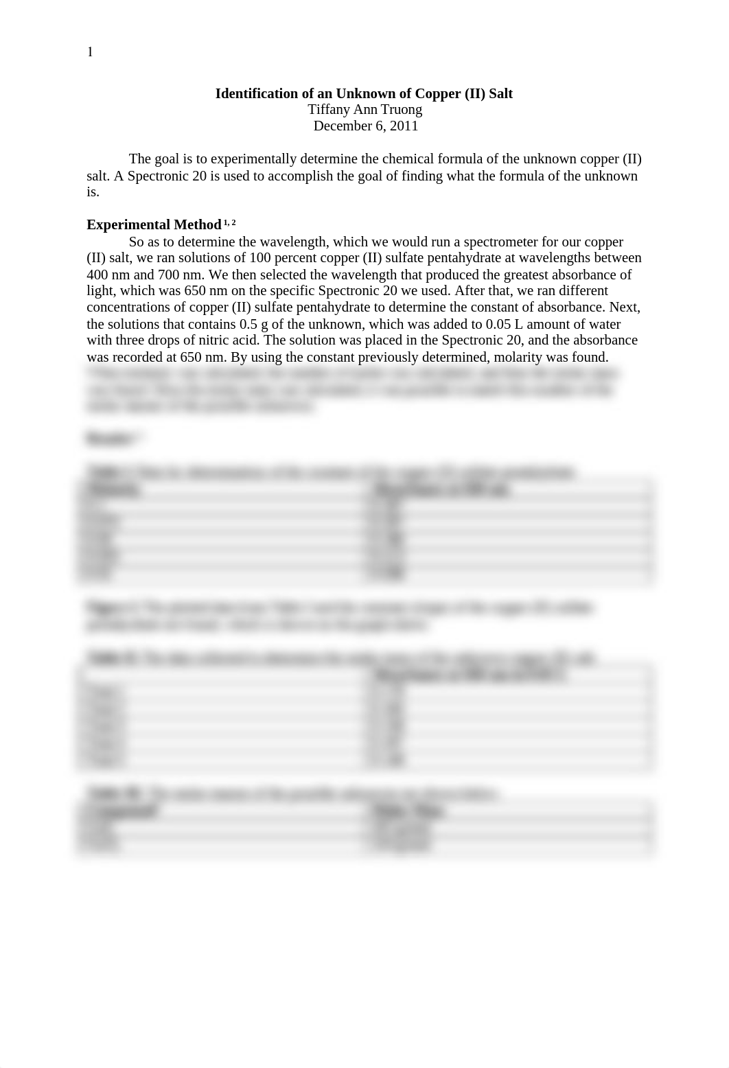 Identification of an Unknown of Copper (II) Salt_d3eky90oo5i_page1