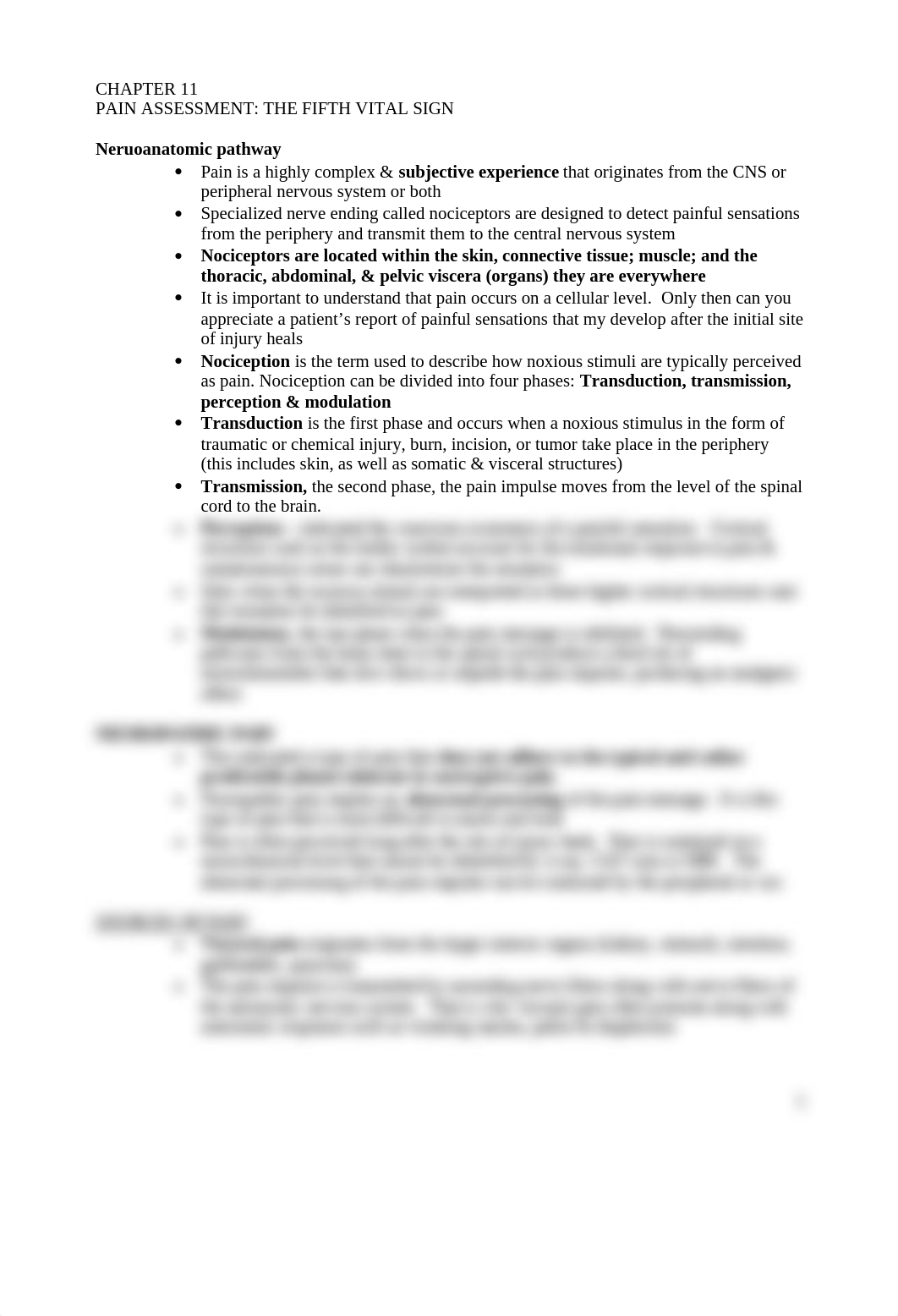 Chapter 11 - PAIN ASSESSMENT THE FIFTH VITAL SIGN - Exam 7_d3es8rp2ftc_page1