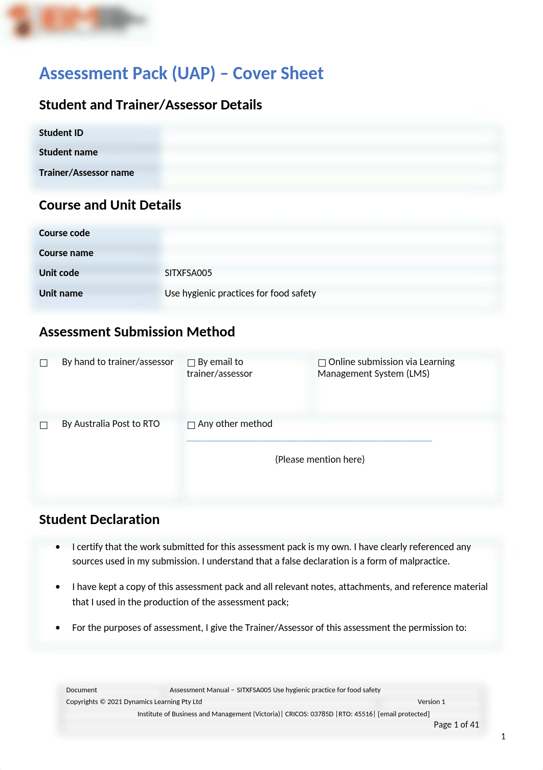 SITXFSA005 Unit Assessment Pack (G) (1).docx_d3esf9e3qm8_page1