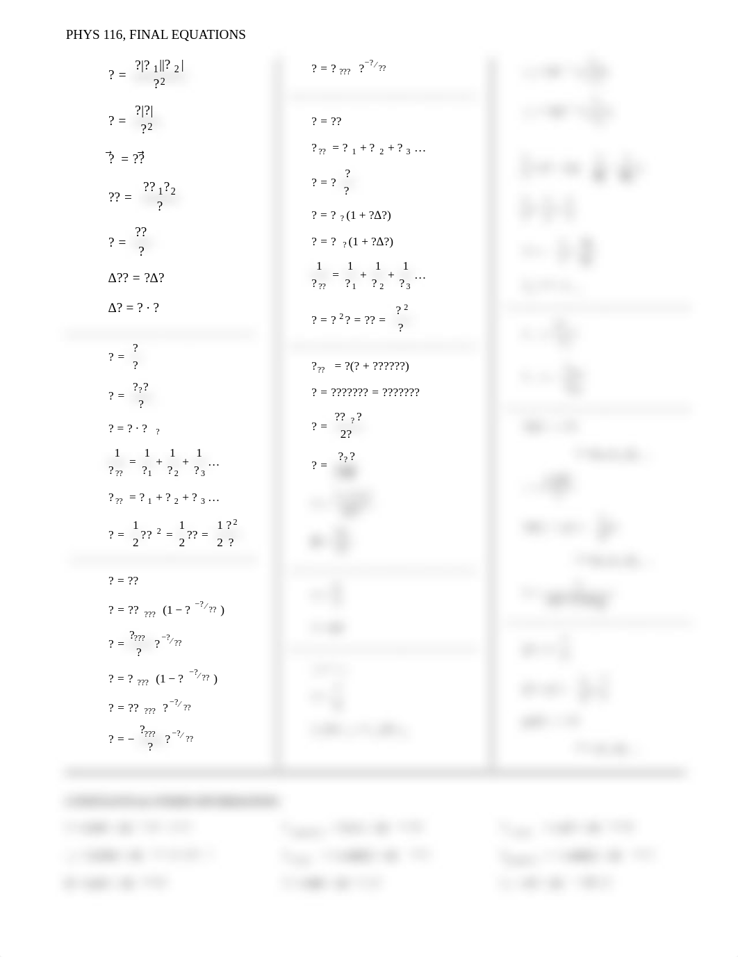 116 Equation Sheet.pdf_d3ezxedhmsf_page1