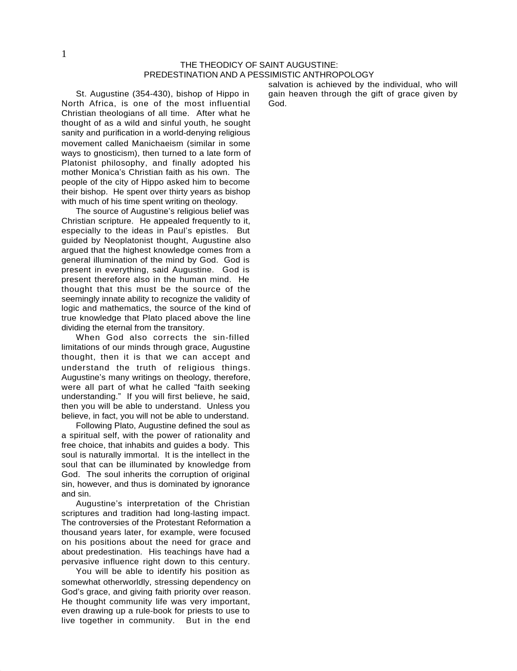 THE THEODICY OF SAINT AUGUSTINE worksheet.docx_d3f0kuhp0qe_page1