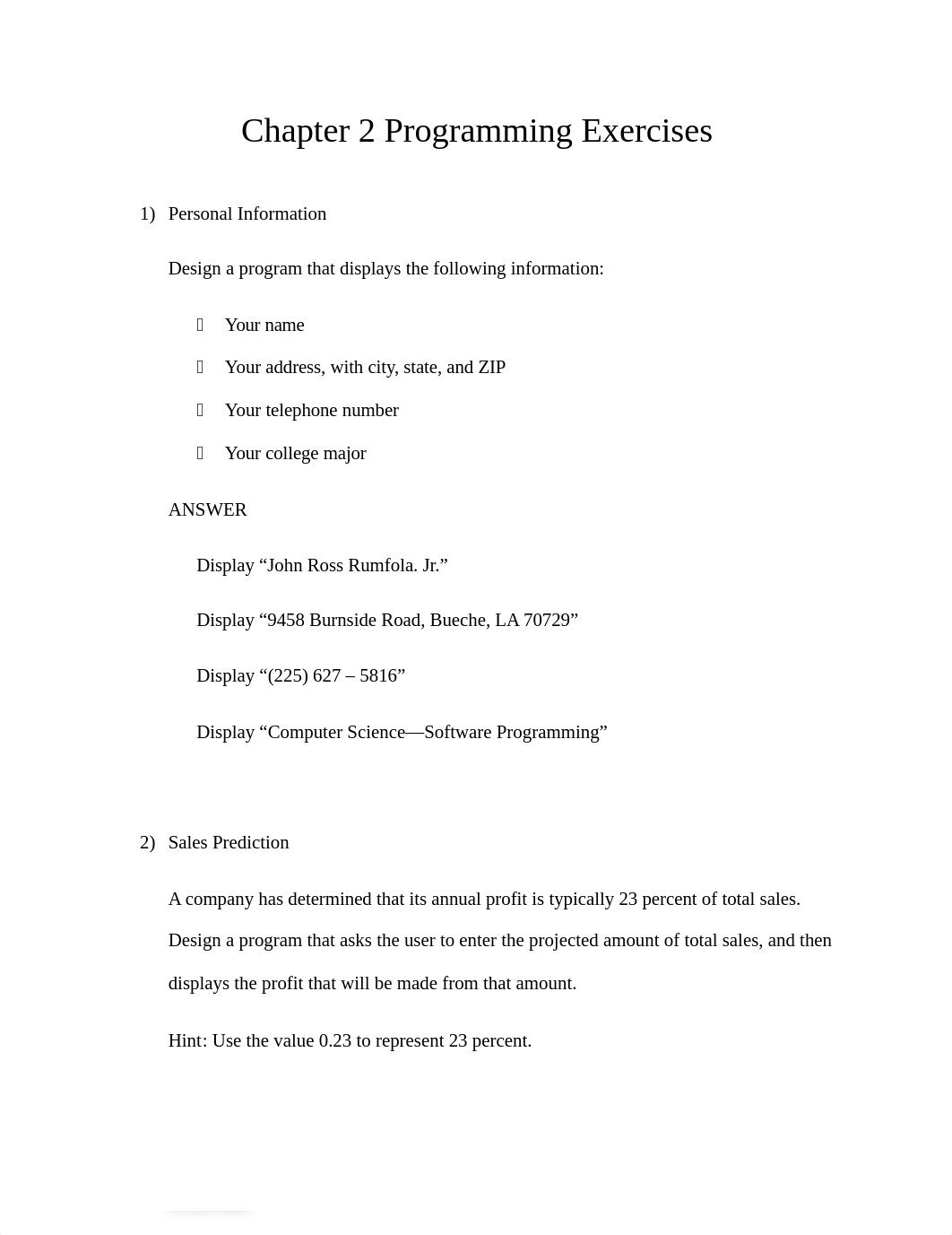 Chapter 2 Programming Exercises.docx_d3f6eon53hw_page1