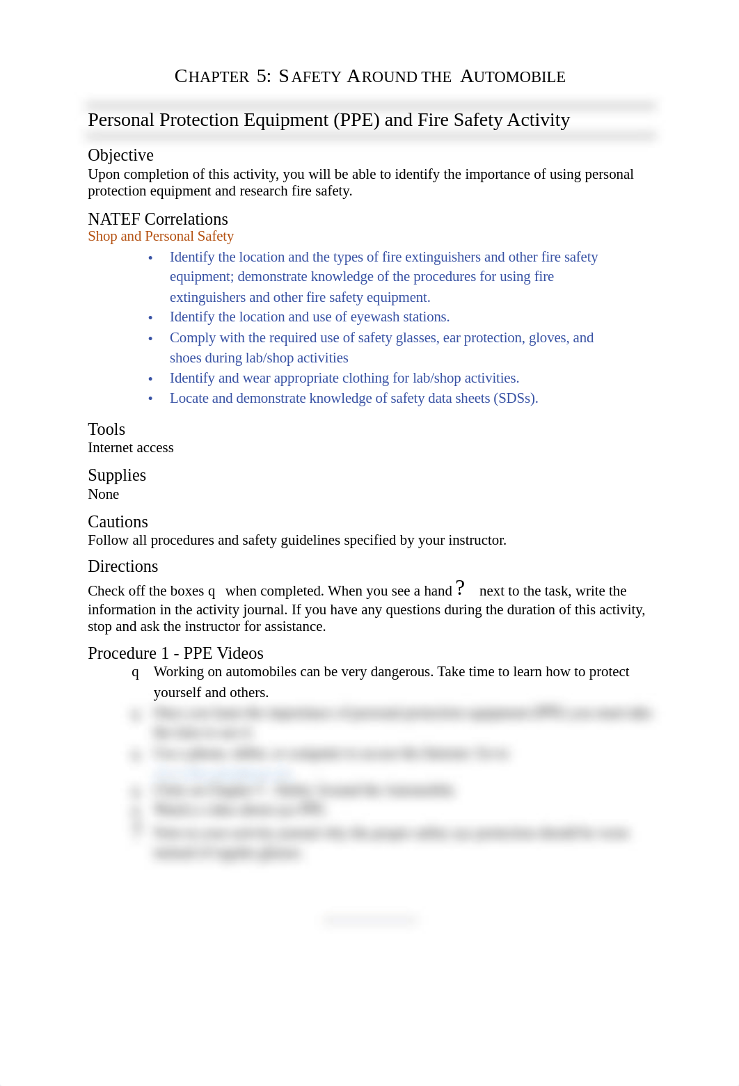 Chapter 05 Personal Protection Equipment and Fire Safety Activity-1.pdf_d3fk0fz7snc_page1