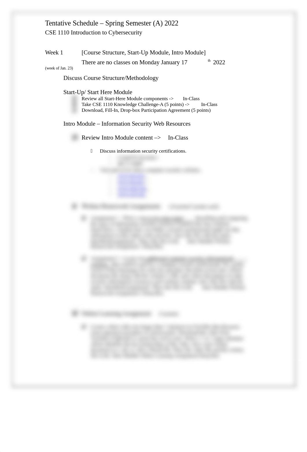 CSE 1110 Introduction to CyberSecurity Tentative Schedule Spring Semester 2022 [Updated] 5 (1).docx_d3fktsaejgb_page2