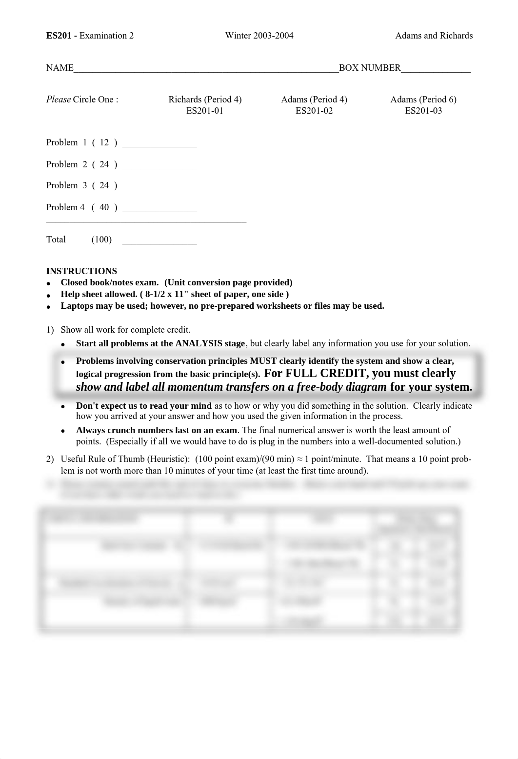 Exam 2 Winter 2003-2004 on Conservation and Accounting Principles_d3frn74lcek_page1