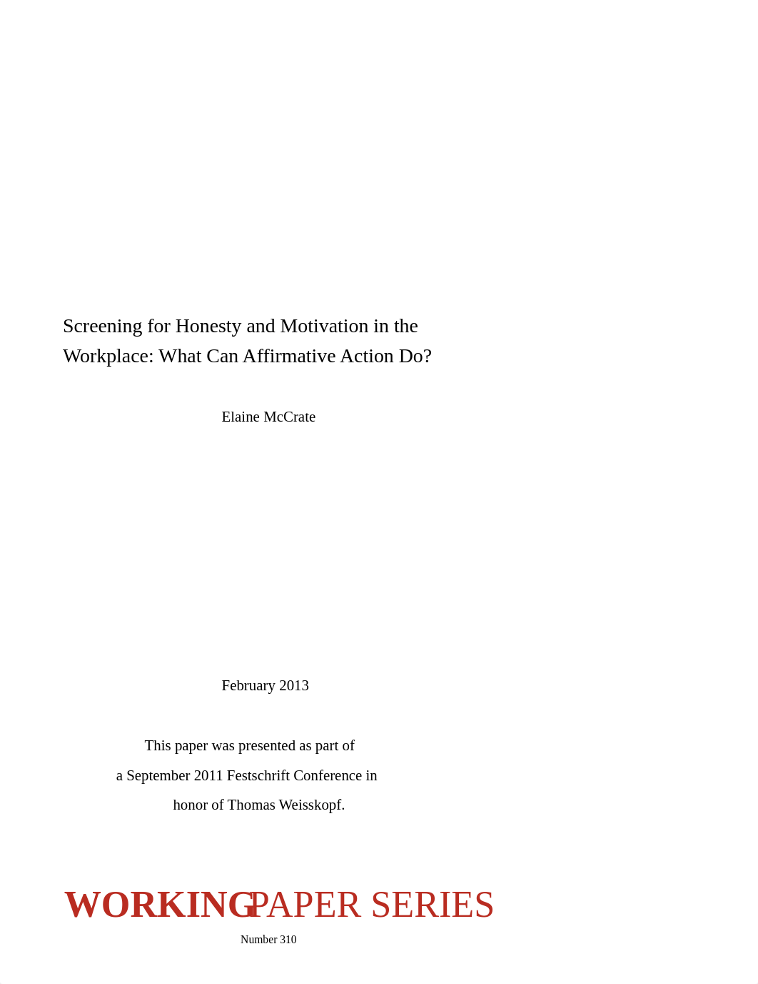 Screening for Honesty and Motivation in the Workplace - What Can Affirmative Action Do_d3fu7kq57ce_page1