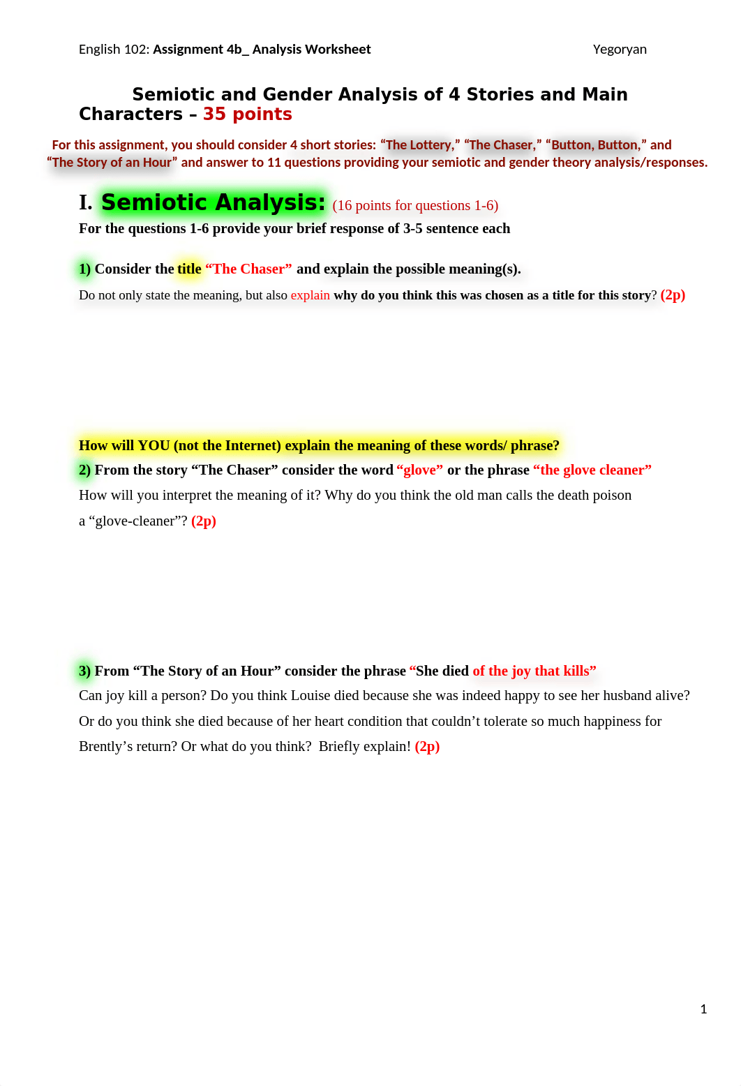 ASSIGNMENT 4b_ Worksheet_ Analysis Responses of 4 Stories-1.docx_d3g6em836pp_page1