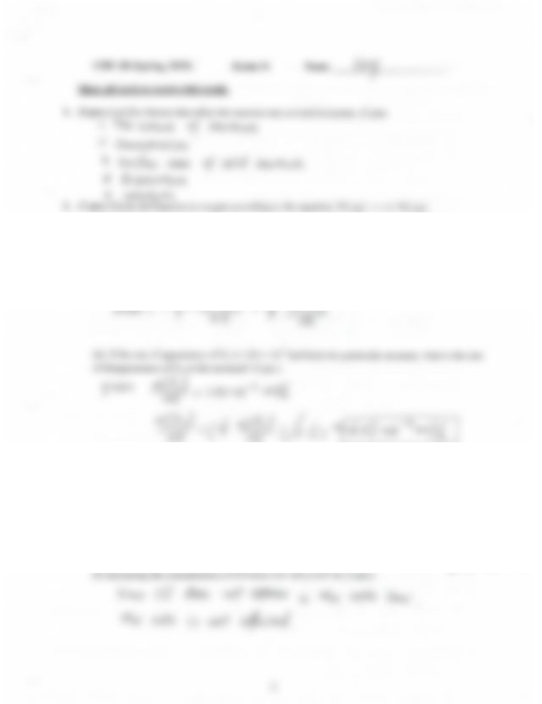 CHE-1B-exam-1-kinetics-equilibrium-sp19_key2 CUi.pdf_d3grz1s810f_page1