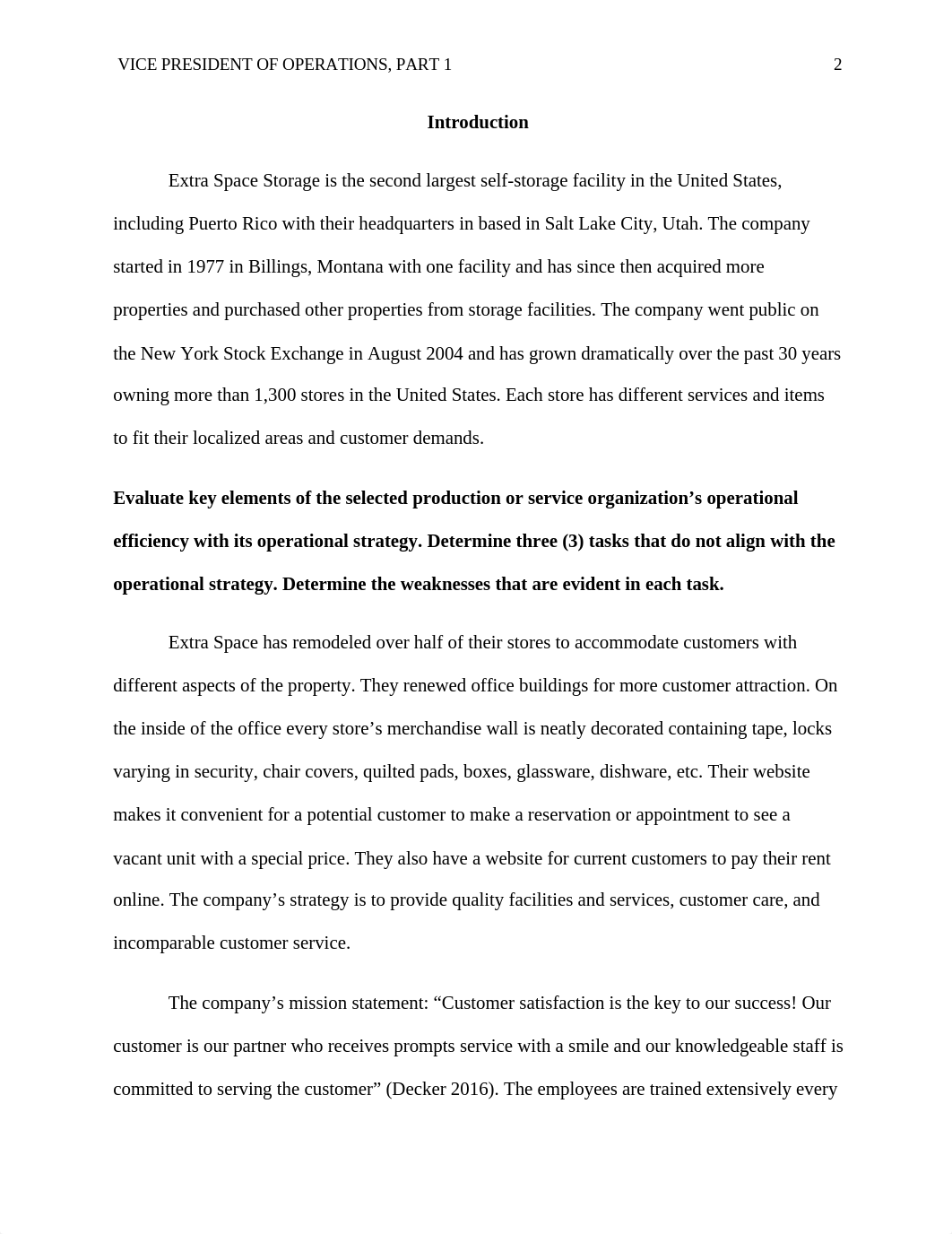 BUS 515 Assignment Vice President of Operations Part 1.docx_d3gugnvt0gr_page2