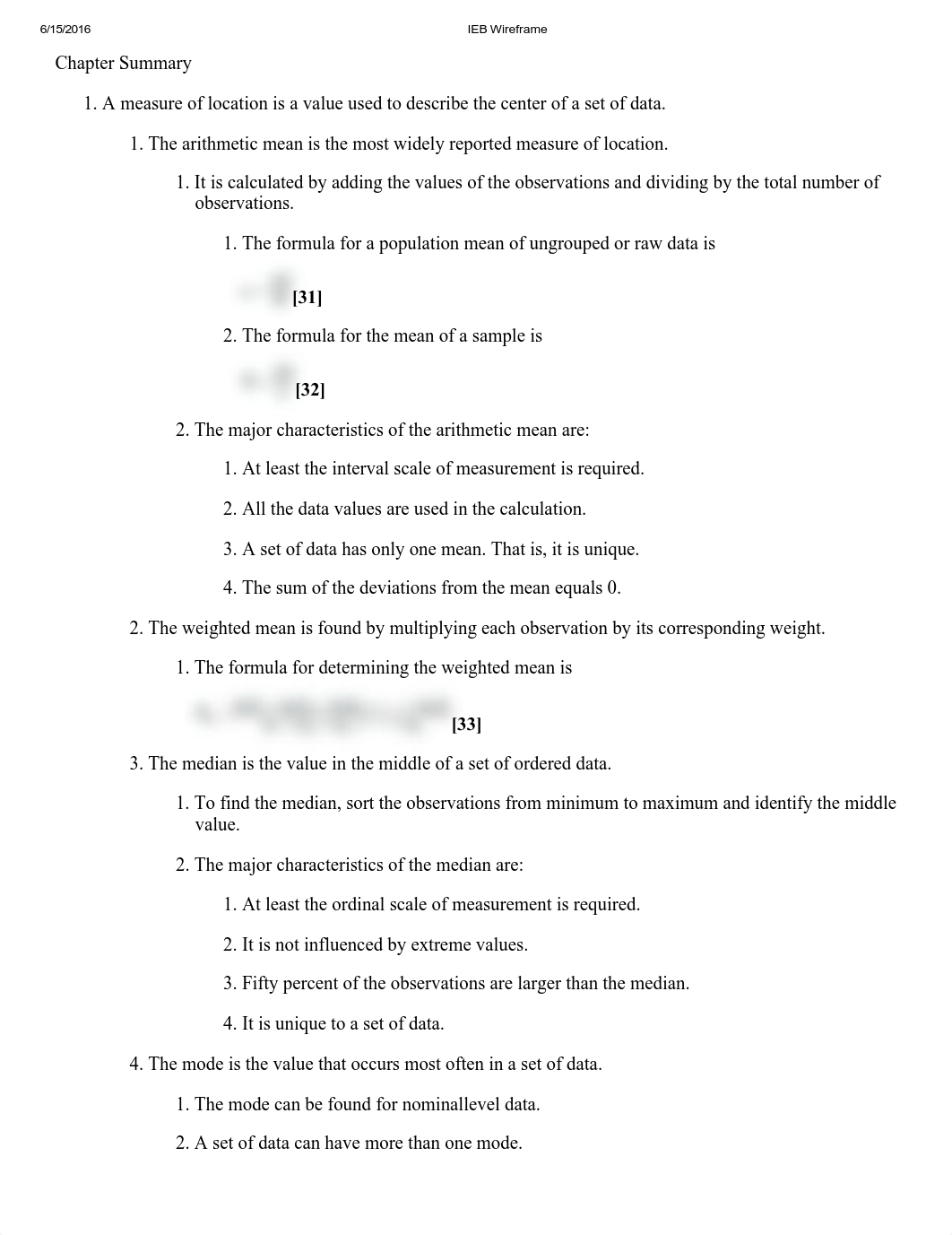 Chapter3-Describing Data-Numerical Measures(Summary)_d3gydb6jtdj_page1