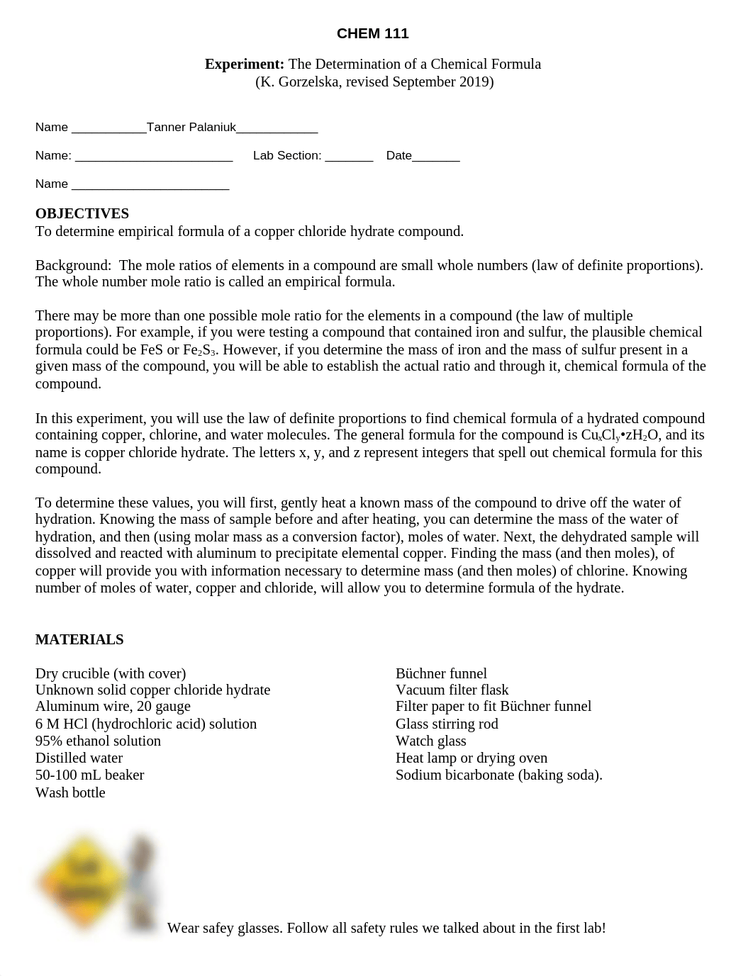 CHEM 111 5 Lab Determination of Chemical Formula  CuxCly  H2O.docx_d3hcwjx06lg_page1