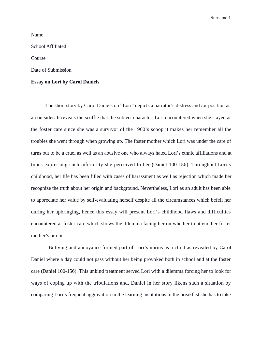 Essay on Lori by Carol Daniels.docx_d3i3uljm9yb_page1