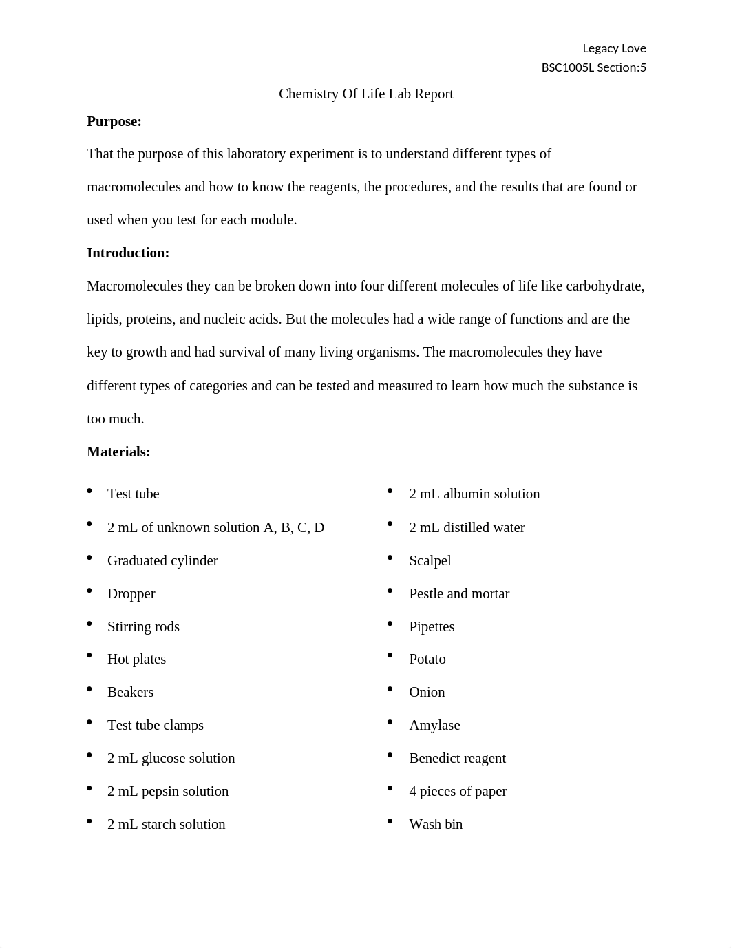 Chemistry Of Life Lab Report.docx_d3i50gml99u_page1