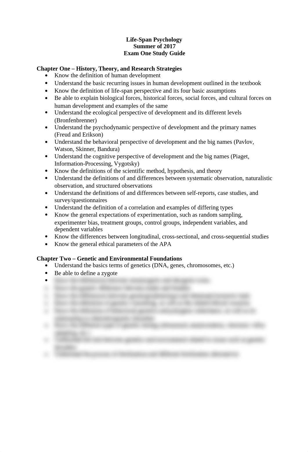 Summer of 2017 Lifespan Psychology Exam One Study Guide.docx_d3i5oej39xd_page1