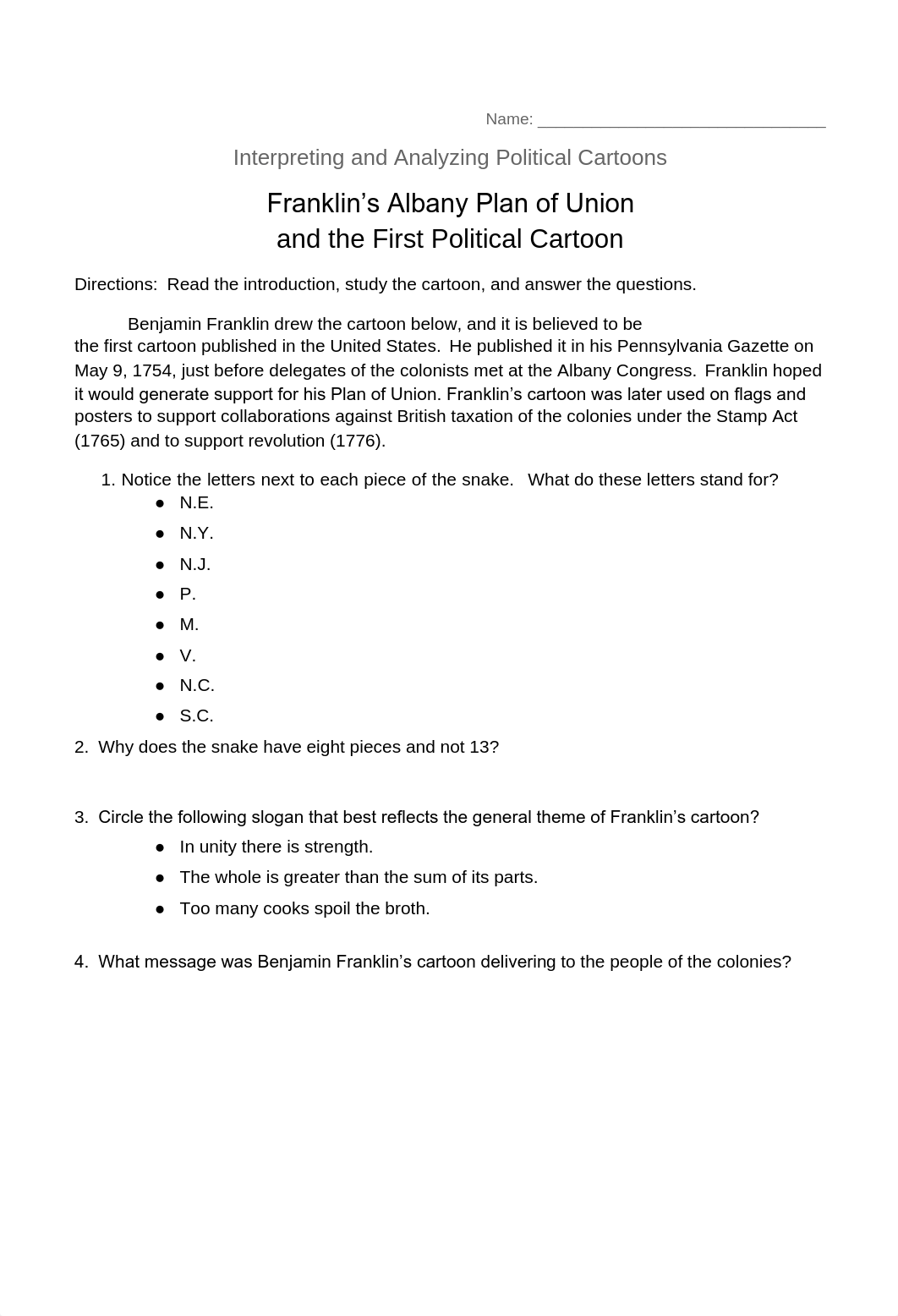 Join or Die Political Cartoon Analysis copy.pdf_d3iamok71j8_page1