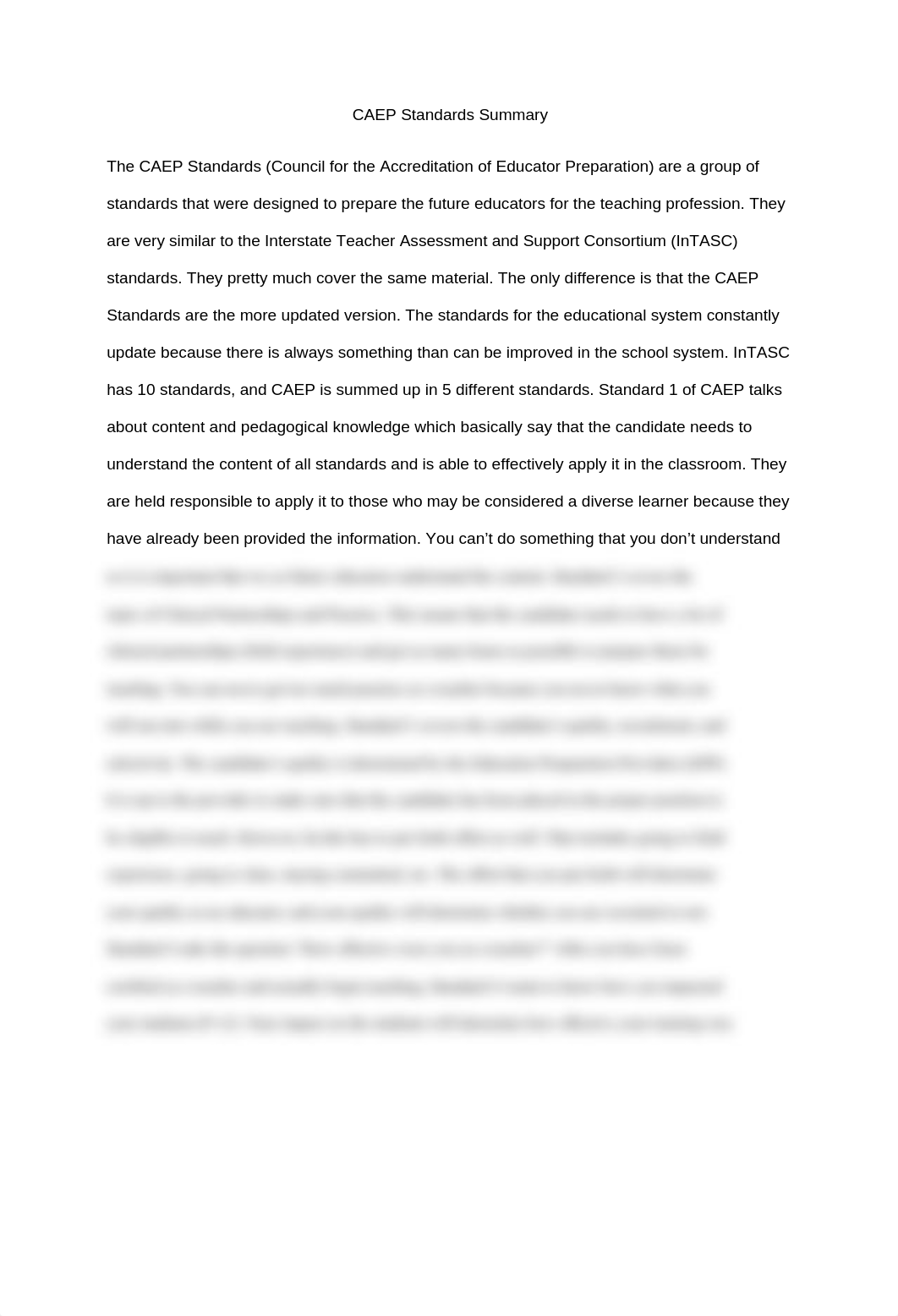 Council for the Accreditation of Educator Preparation Standards Summary_d3iesj3nvba_page1