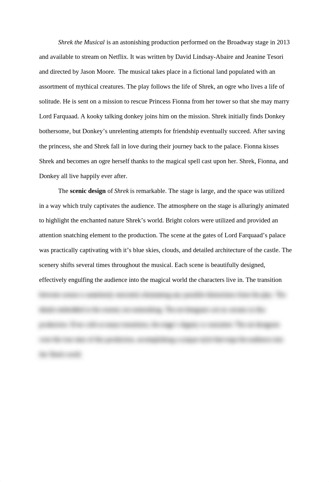 Shrek Musical Critique .docx_d3iqlv7q5f8_page1