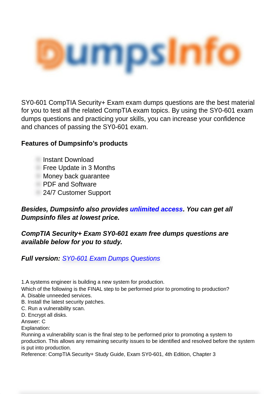 CompTIA Secuirty+ SY0-601 Exam Updated Questions.pdf_d3joq2tpqom_page1