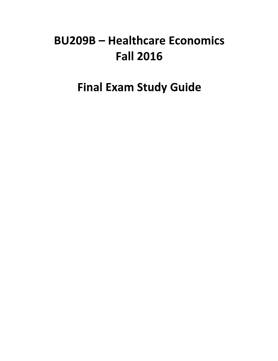 Healthcare Economics Final Exam Study Guide.pdf_d3jxcfask9j_page1