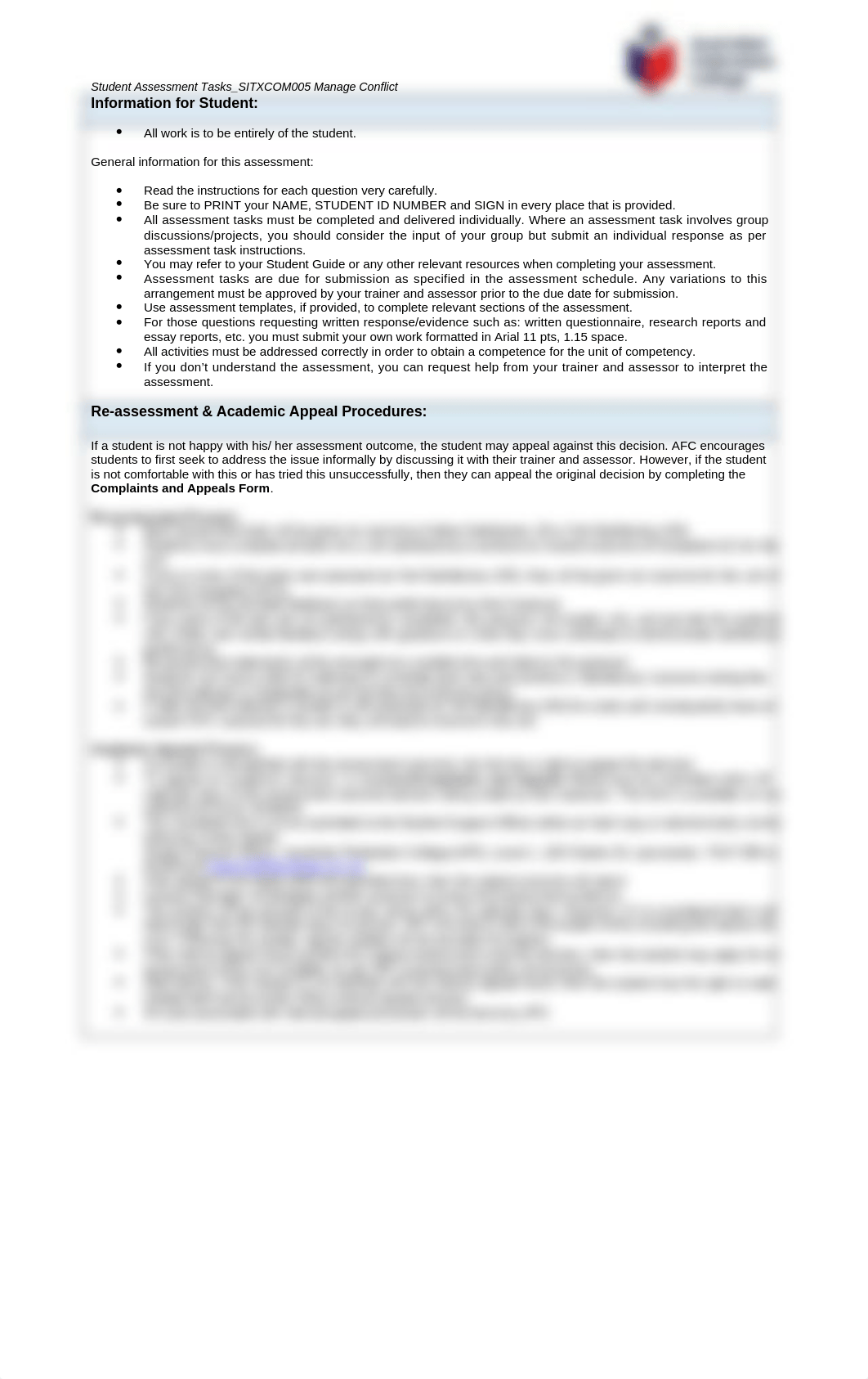 SITXCOM005 Student Assessment Tasks_V1.3.docx_d3k2hj4t5sz_page2