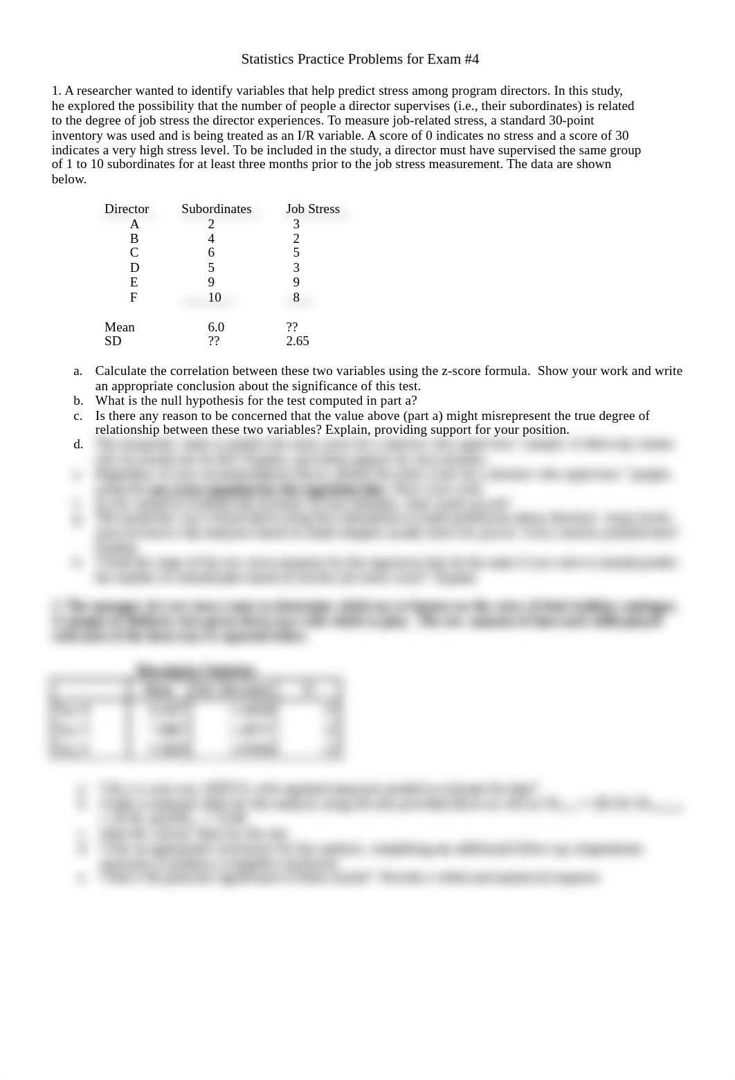 Exam 4 Practice Problems on Correlation and Multiple Regression_d3k9isxfm4x_page1