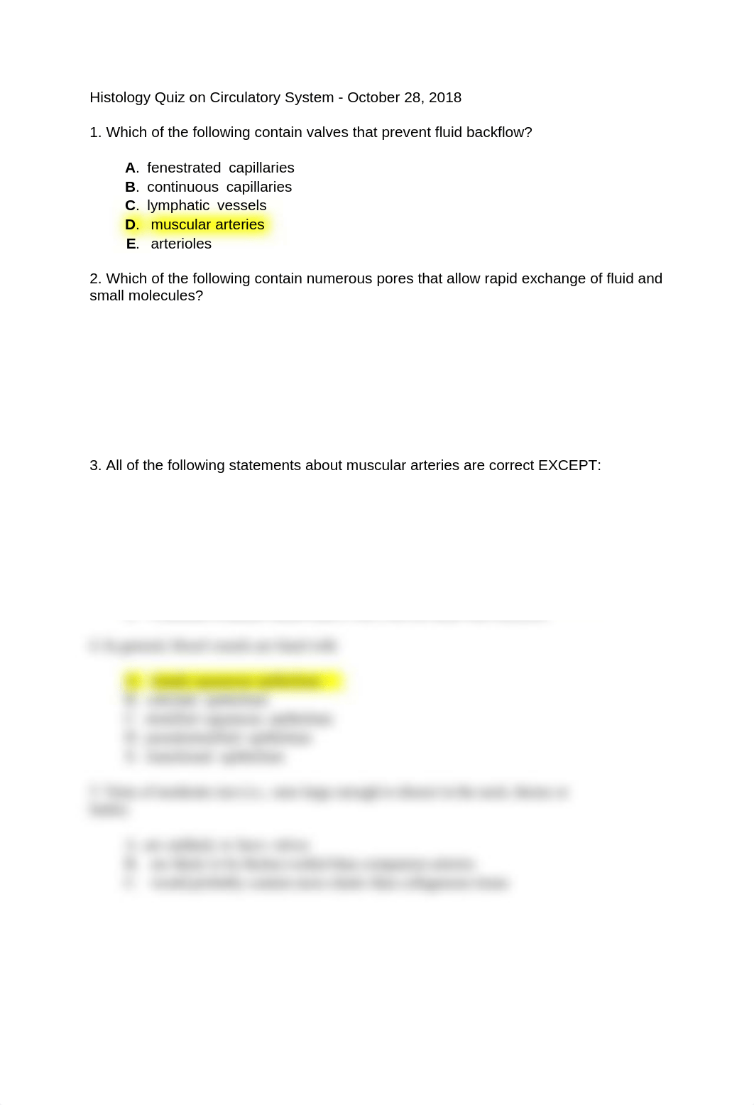 Histology Quiz on Circulatory System.docx_d3kd7986cno_page1