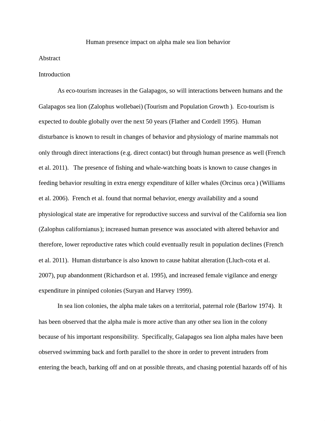 Sea Lion Alpha Male Behavior & Human Presence Paper_d3la3d3r26d_page1