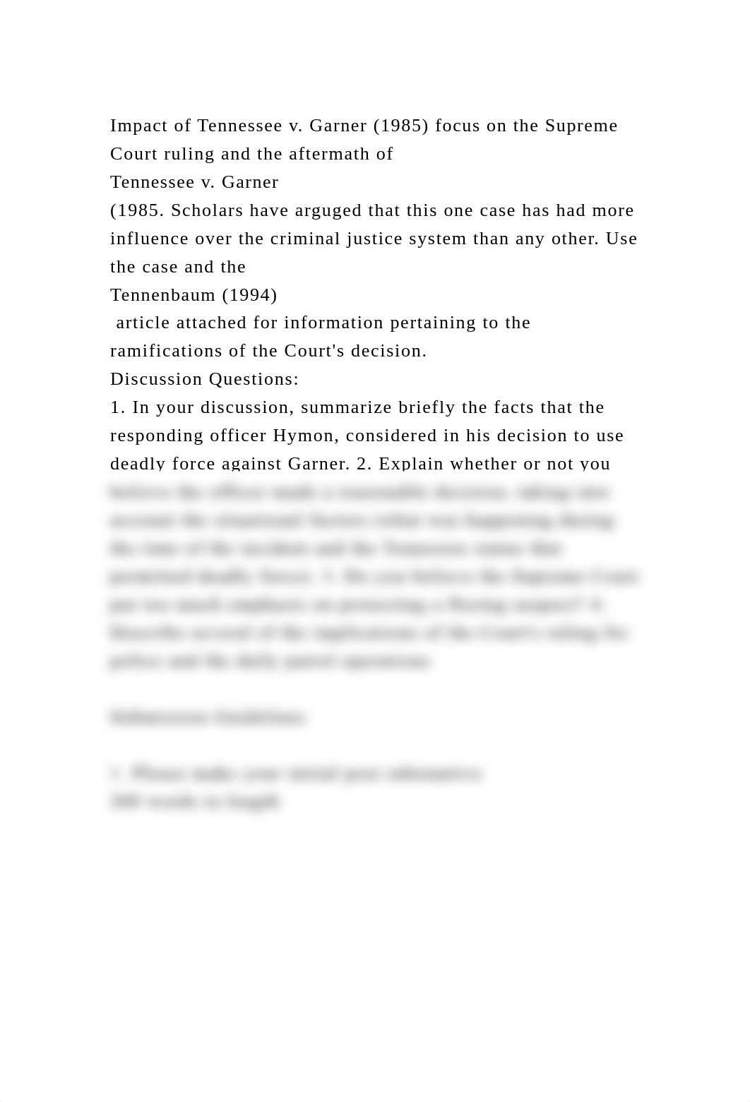 Impact of Tennessee v. Garner (1985) focus on the Supreme Court ruli.docx_d3le3lygjpk_page2