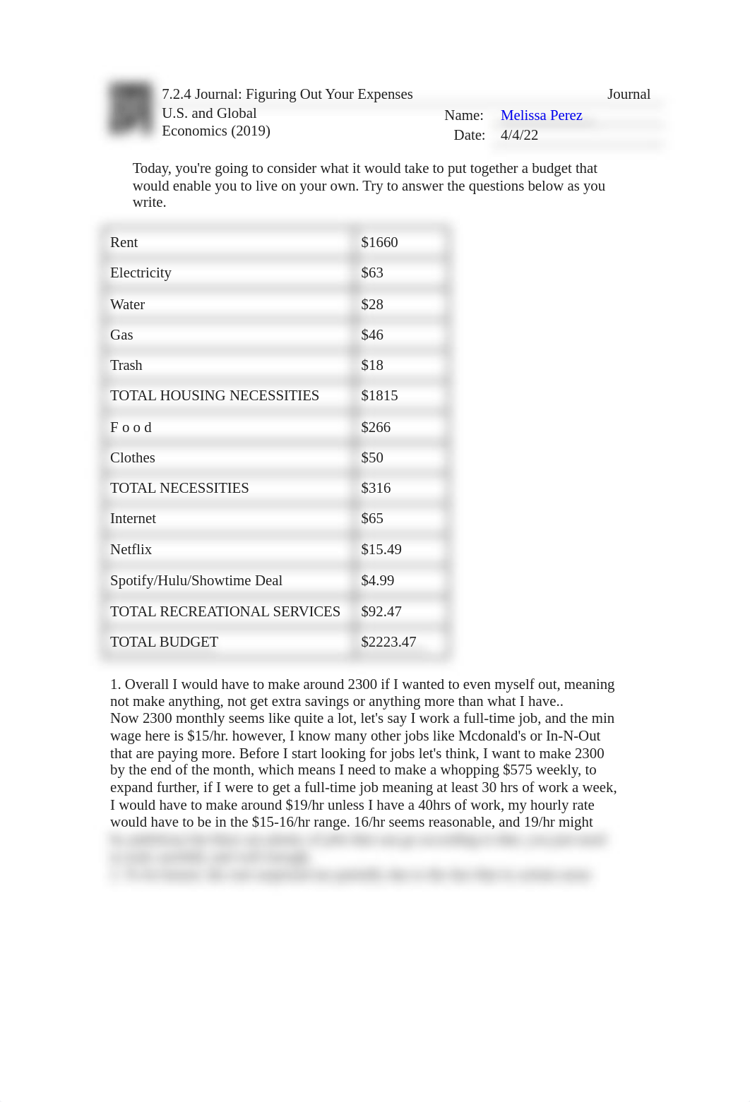 7.2.4 Journal - Figuring Out Your Expenses (Journal).docx_d3lhk5zpskj_page1