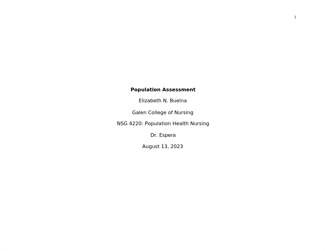 NSG 4220 Population Assessment & Prevention Project Template 2023.docx_d3lkcazpg52_page1