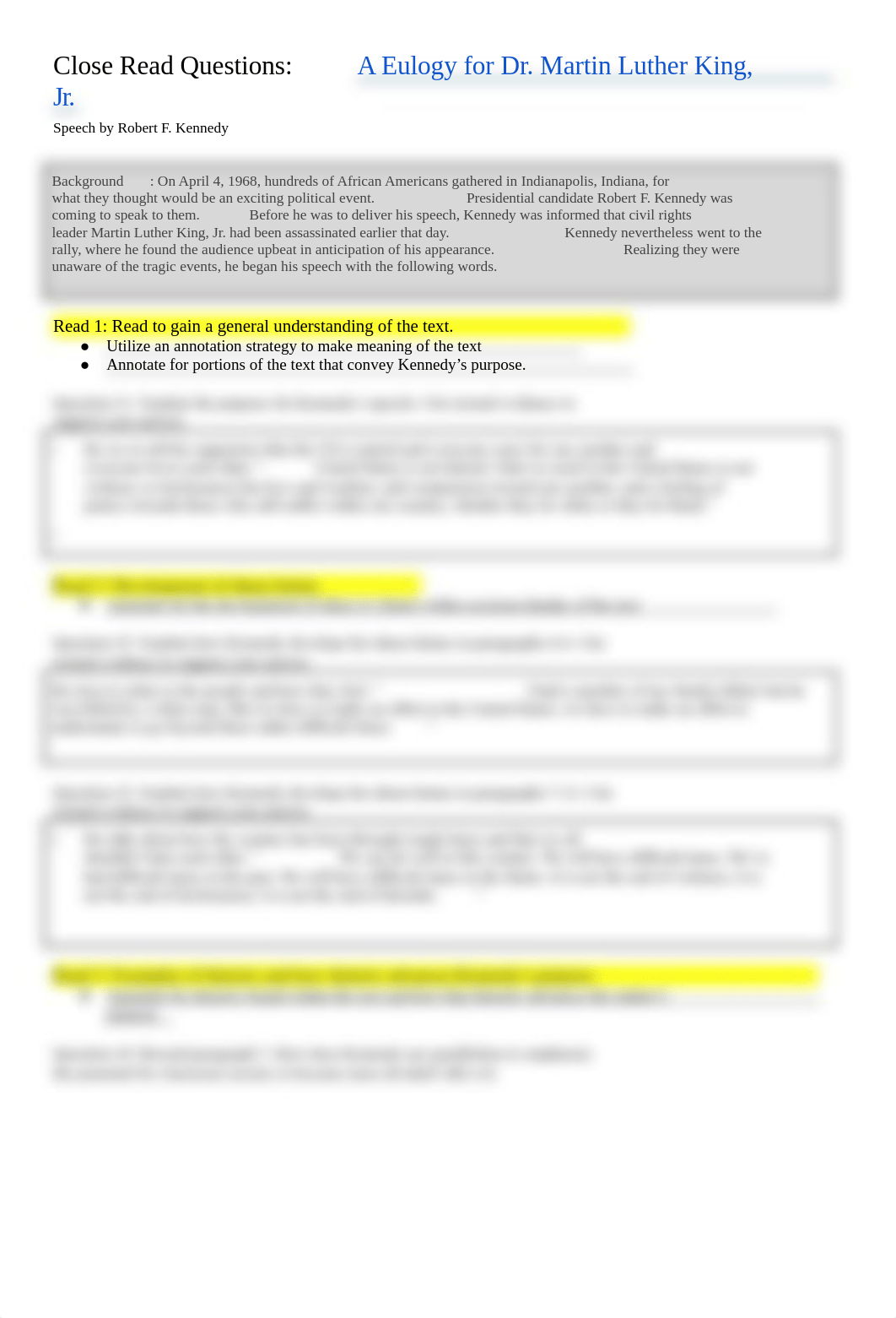 1.3- Grade 9 ELA- RFK Close Read Questions.docx_d3lw1z2uunq_page1