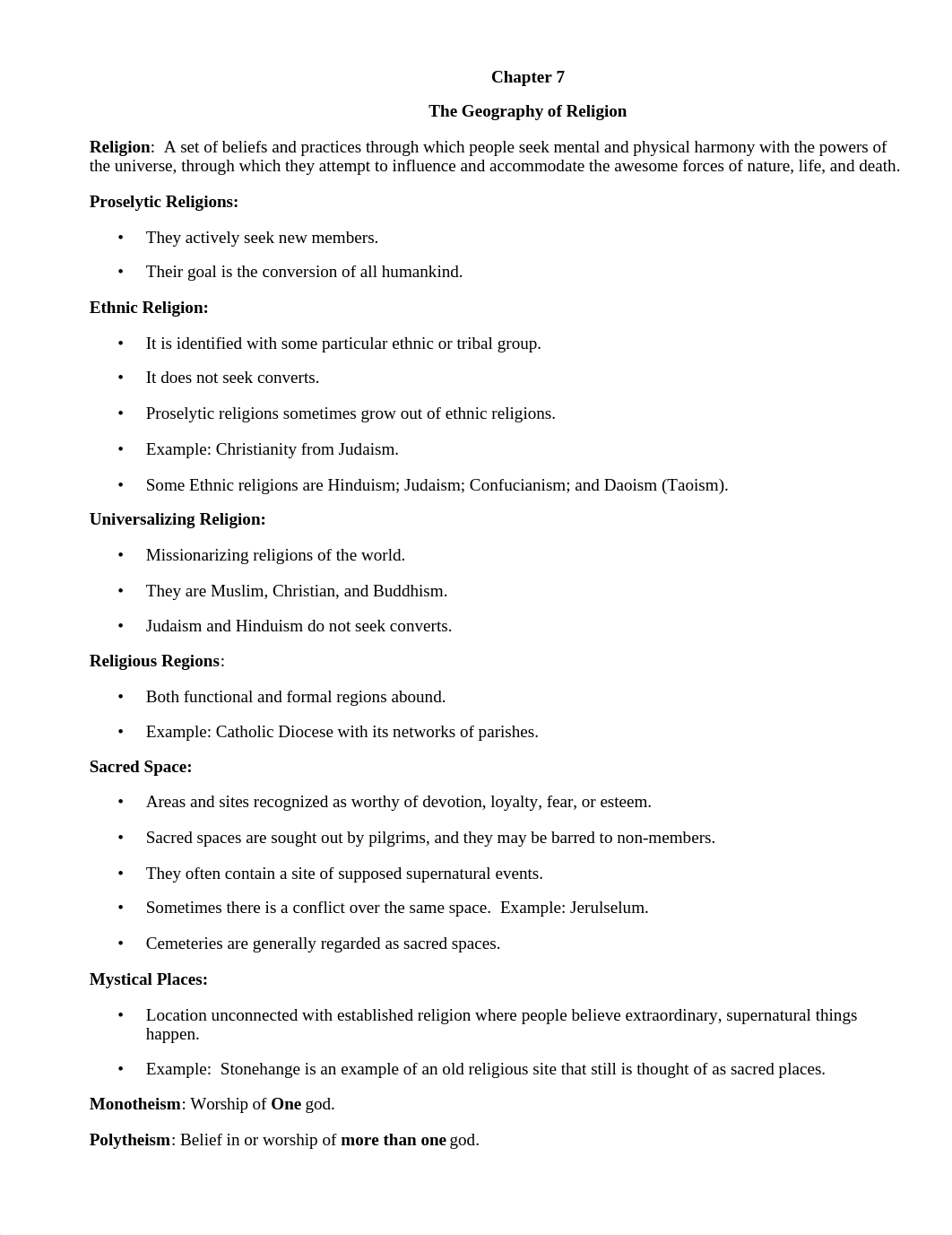 Chapter 7 Notes - The Geography of Religion_d3m3gpwhskn_page1