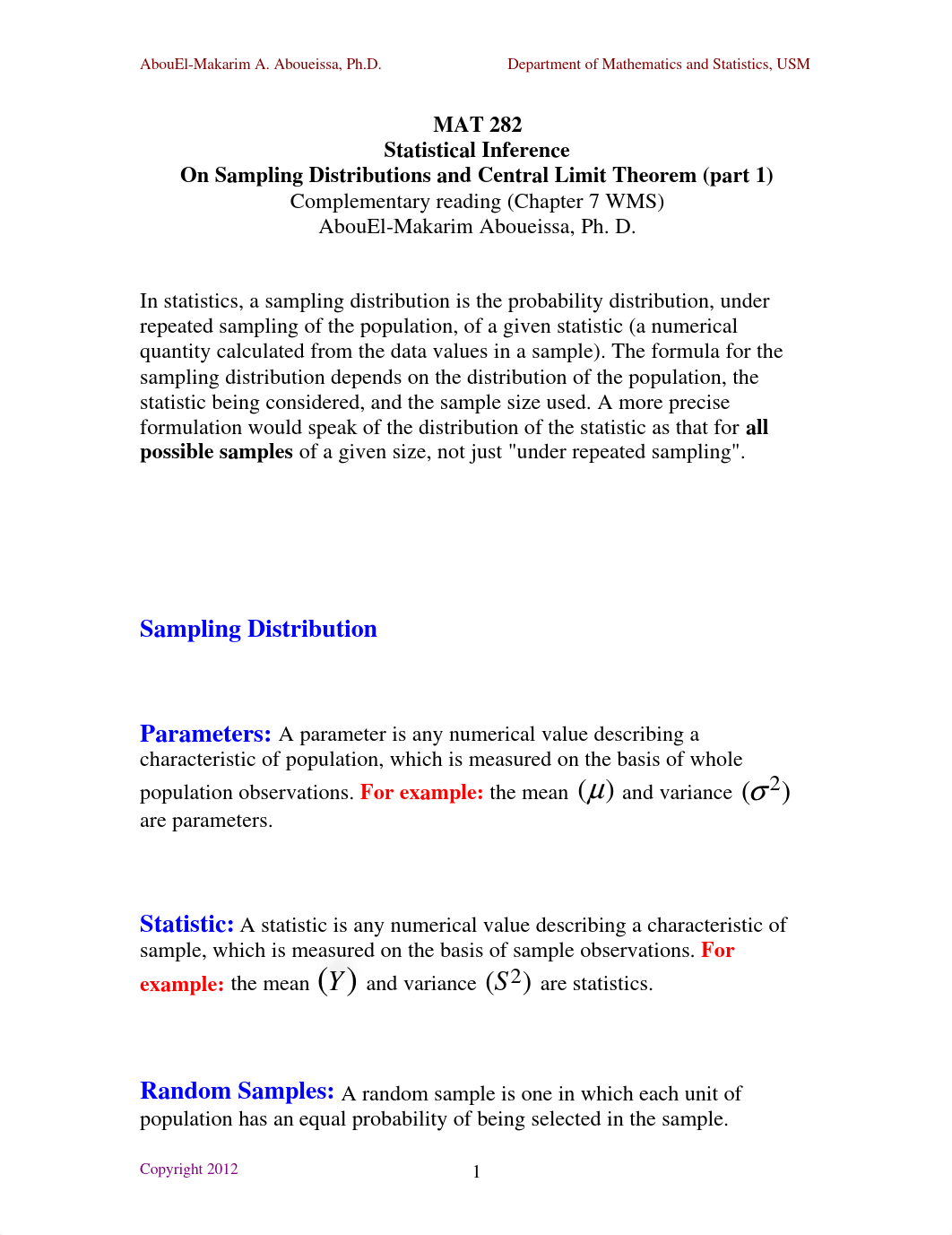 Chapter 7 - - Sampling Distributions and Central Limit Theorem (part1)_d3m5jsdnm6u_page1