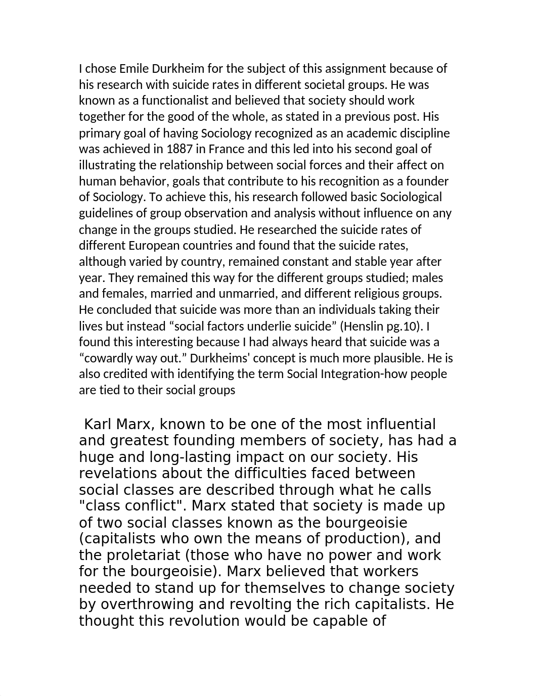 I chose Emile Durkheim for the subject of this assignment because of his research with suicide rates_d3m93ufez24_page1