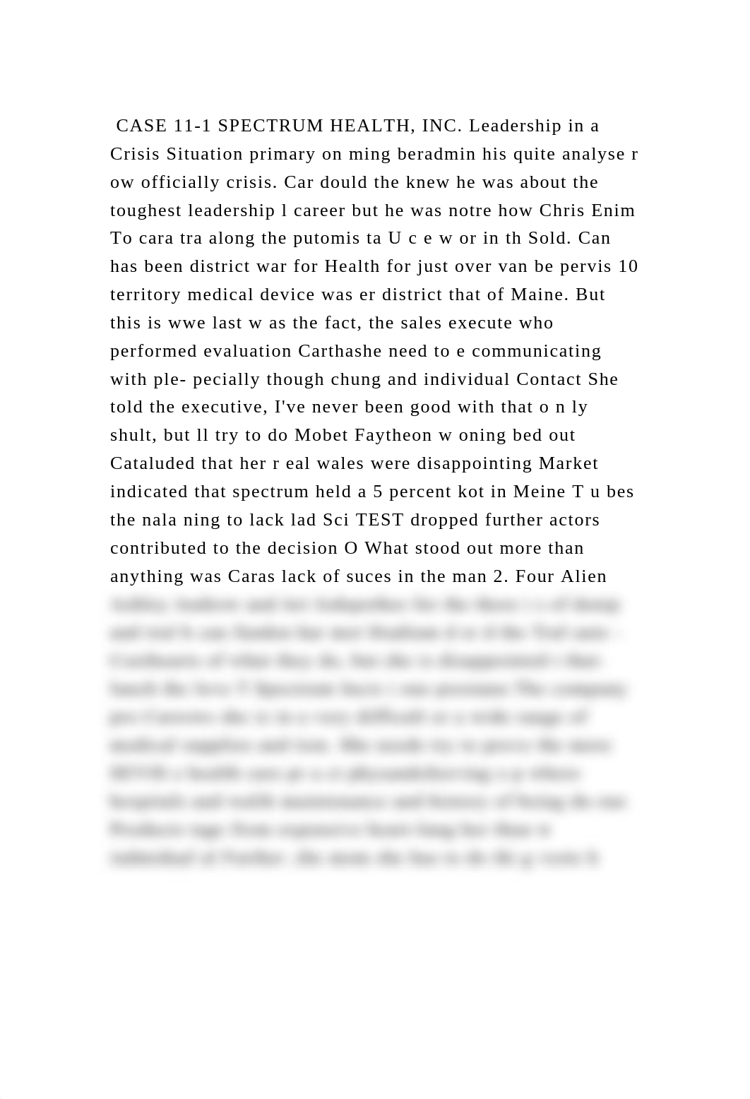 CASE 11-1 SPECTRUM HEALTH, INC. Leadership in a Crisis Situation pr.docx_d3mgvos8gwy_page2