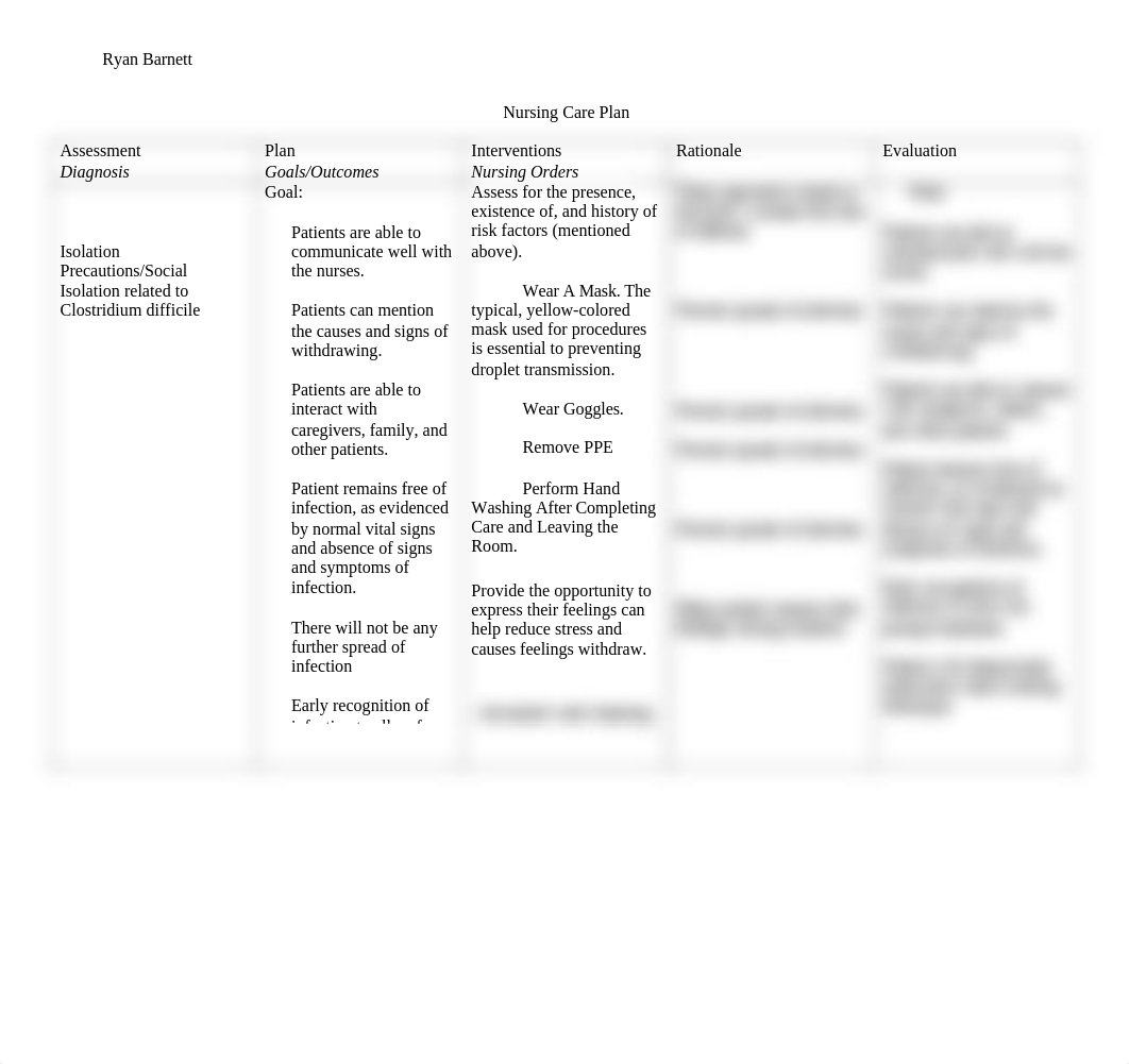 NCP Isolation Precautions:Social Isolation .docx_d3mhgryi6fr_page1