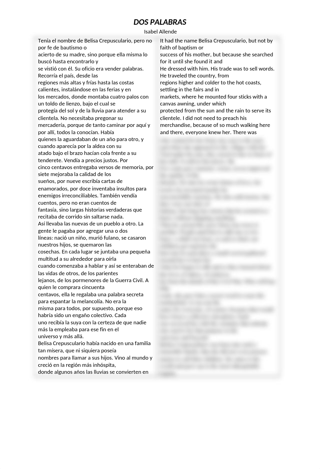 Dos Palabras - Spanish to English Translation.docx_d3n5887uici_page1