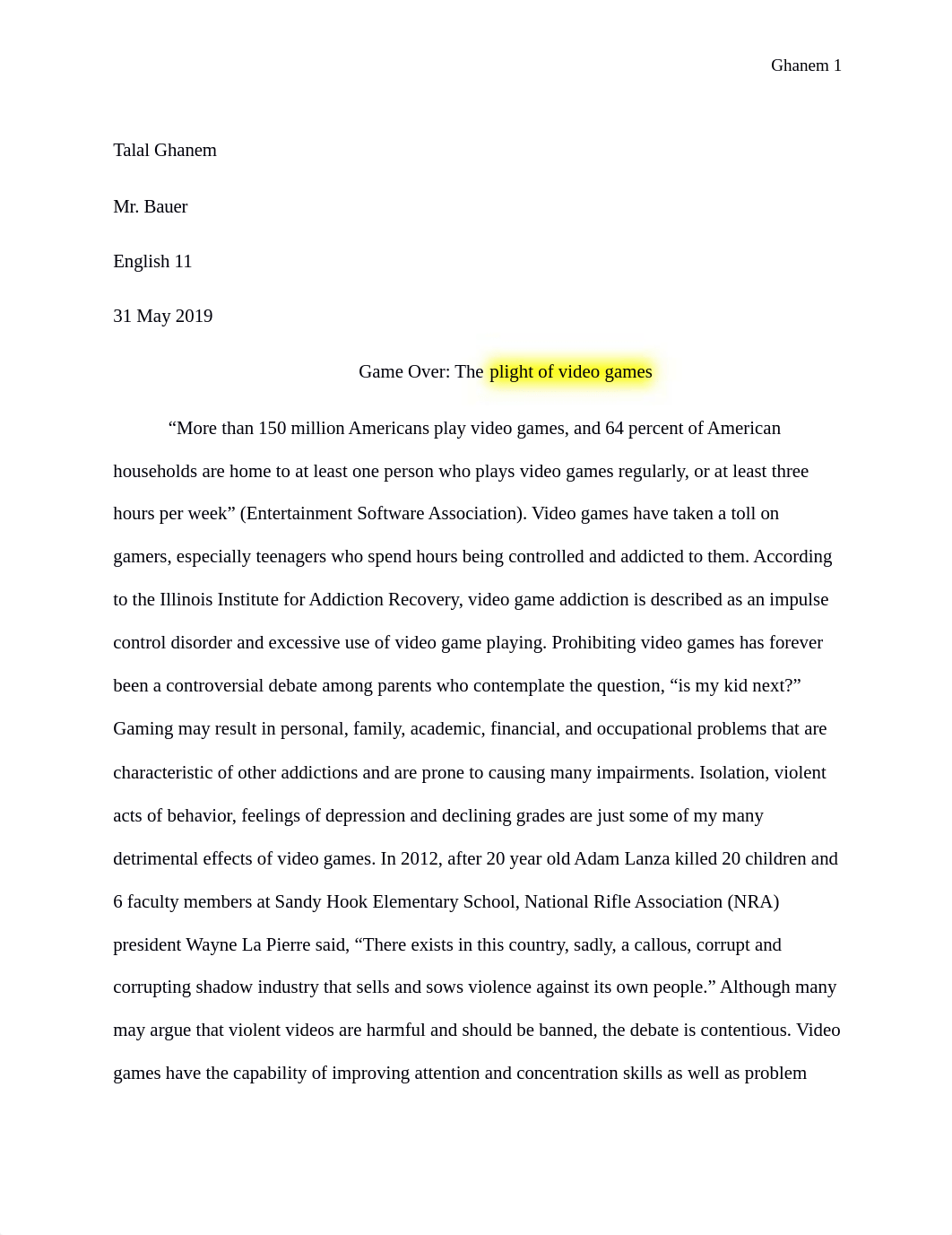 Research Paper-Violent Video Games.docx_d3netcsdsf2_page1