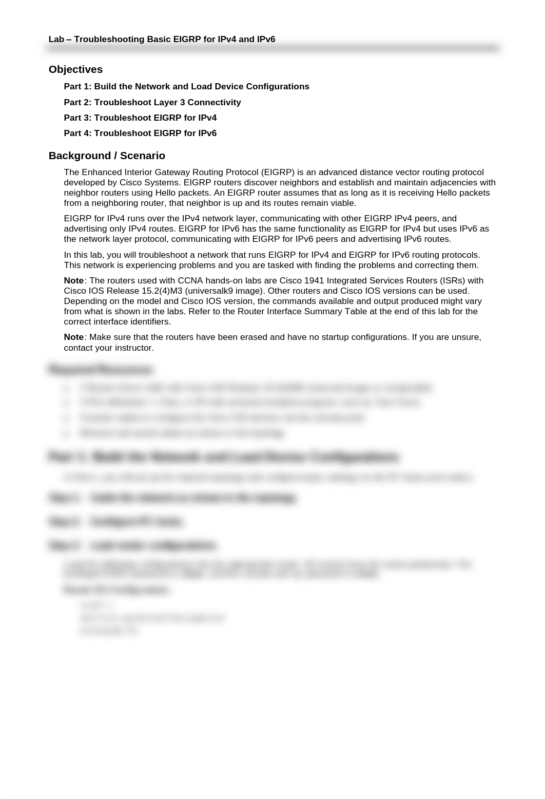 8.2.3.6 Lab - Troubleshooting Basic EIGRP for IPv4 and IPv6_d3ny4icxhr8_page3