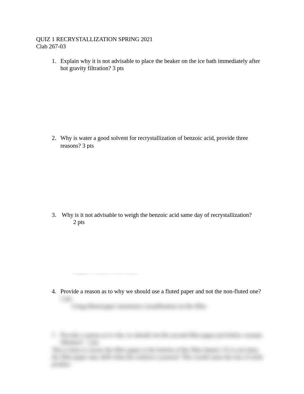 Clab 267 QUIZ 1 RECRYSTALLIZATION final .docx_d3o85nyb3ex_page1