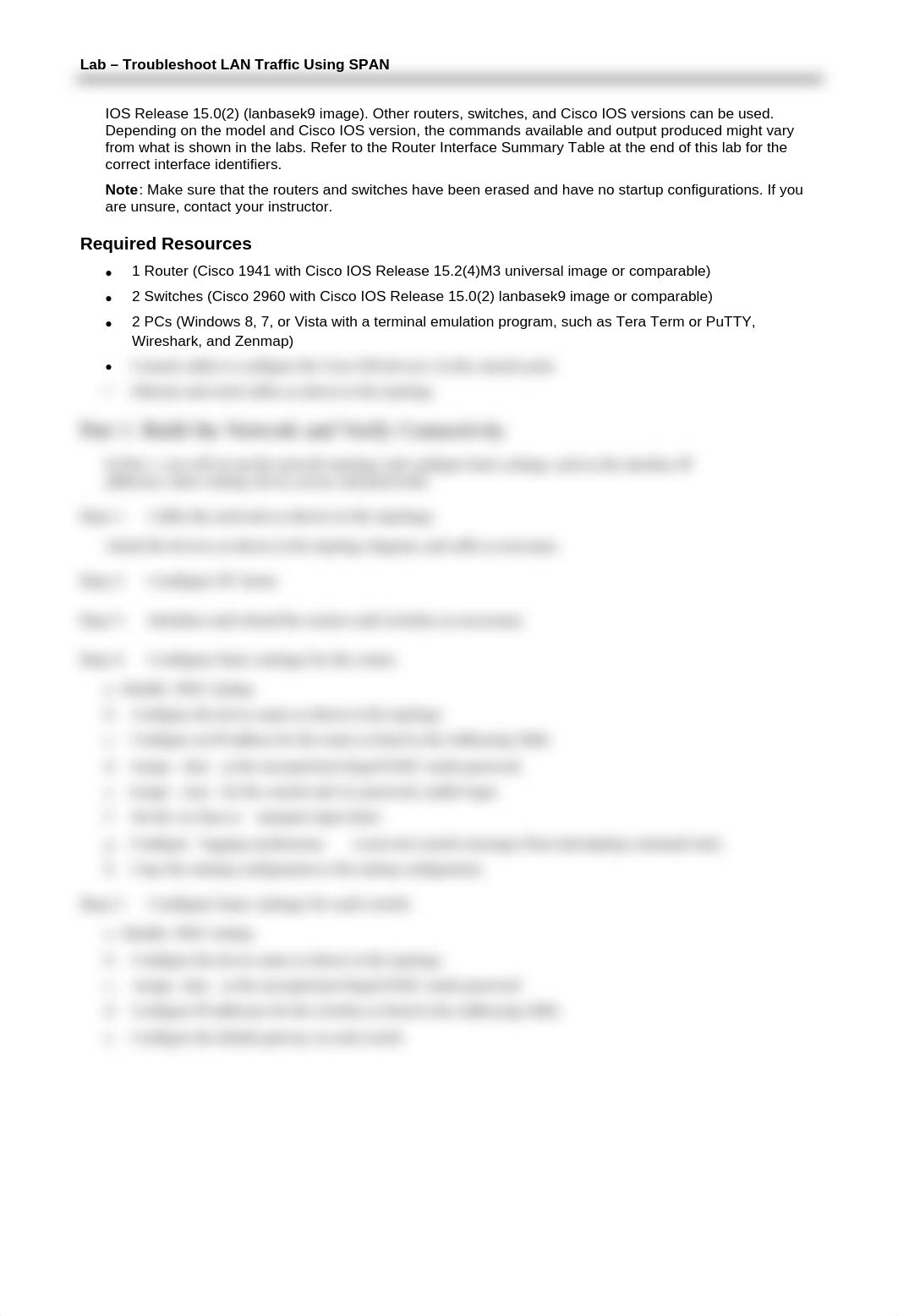 4.8.3.2 Lab - Troubleshoot LAN Traffic Using SPAN.pdf_d3oe7yavz84_page2