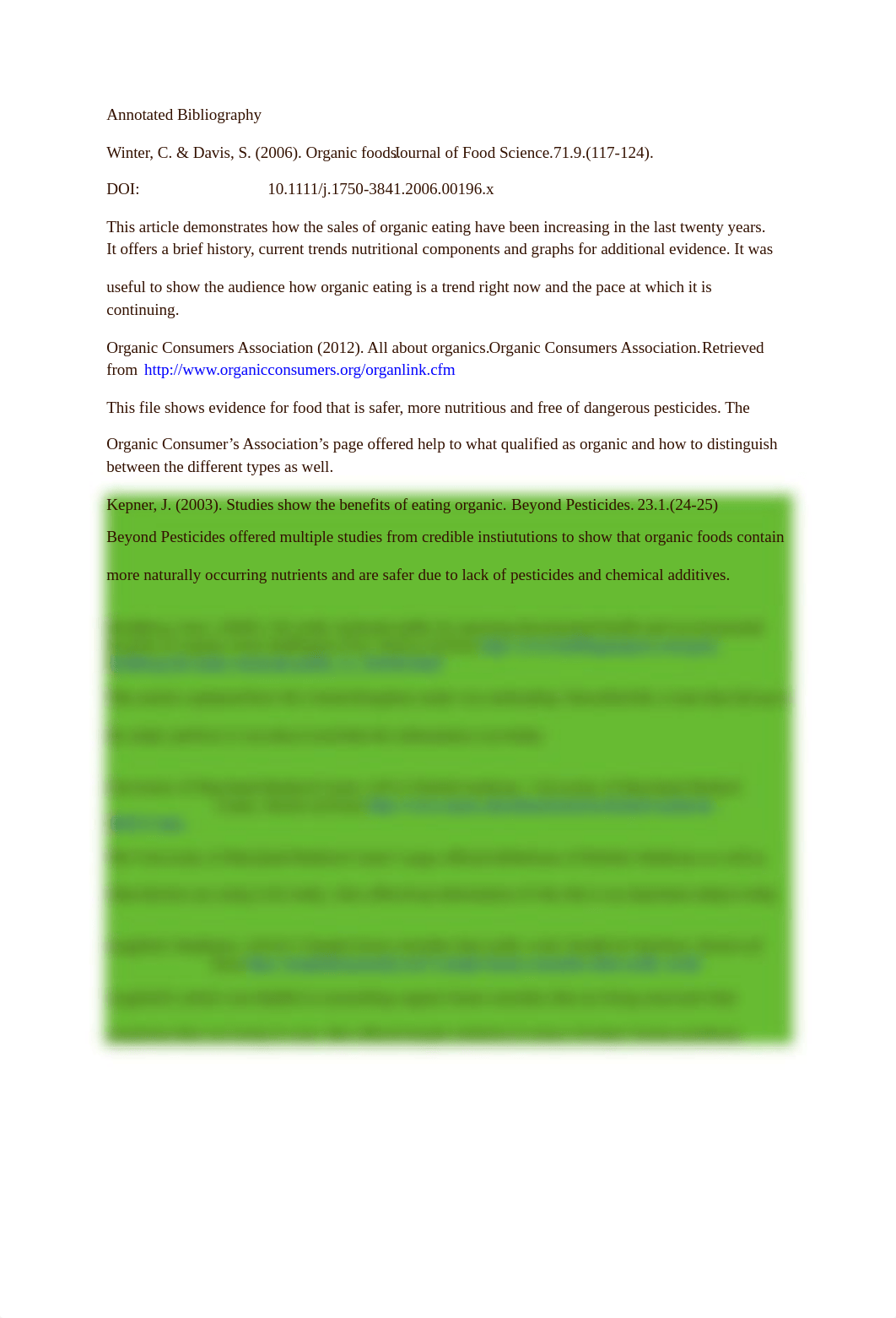 human nutrition spring I wk III Assignment. Annotated Bibliography_d3p0d2ru0xw_page1