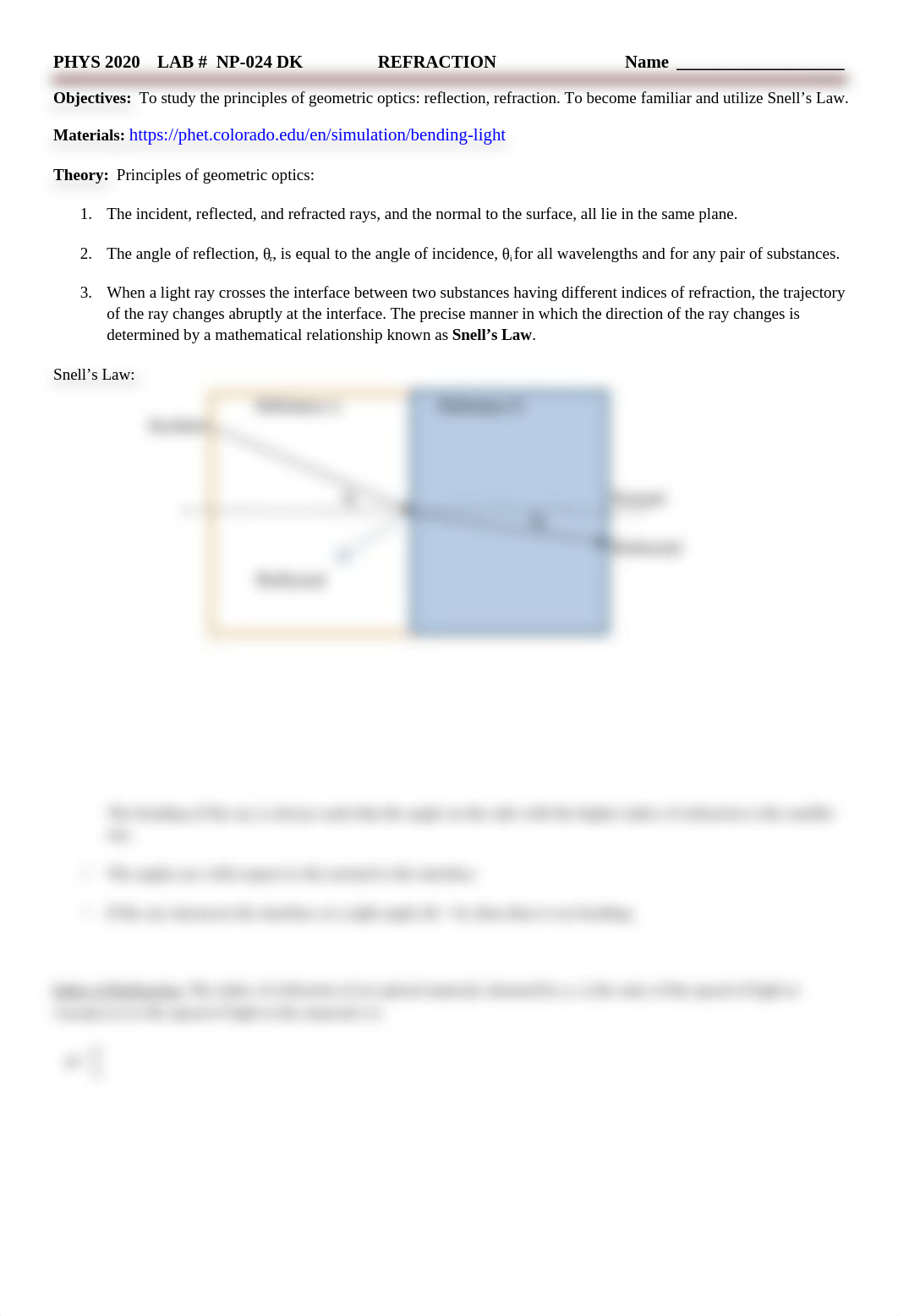 PHYS 2020 LAB NP-24 DK Refraction.docx_d3p2irf24fr_page1