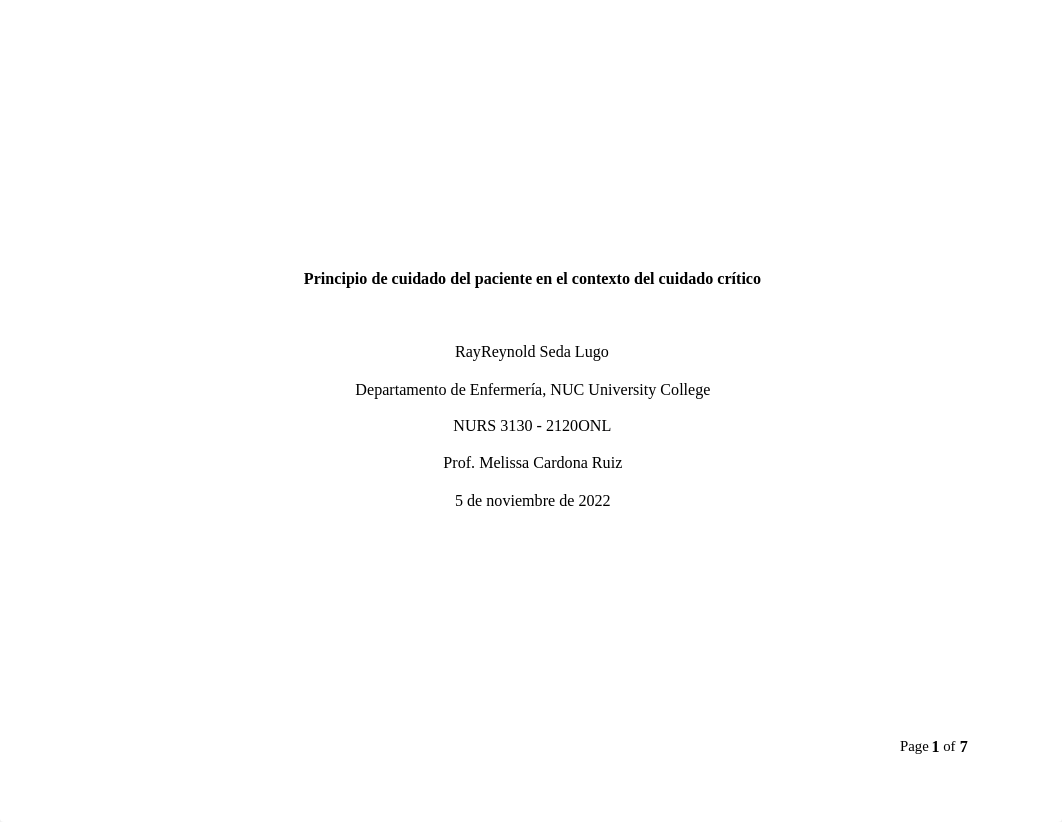 tarea 1.1 Principio de cuidado del paciente en el contexto del cuidado crítico.docx_d3pe3aunimd_page1
