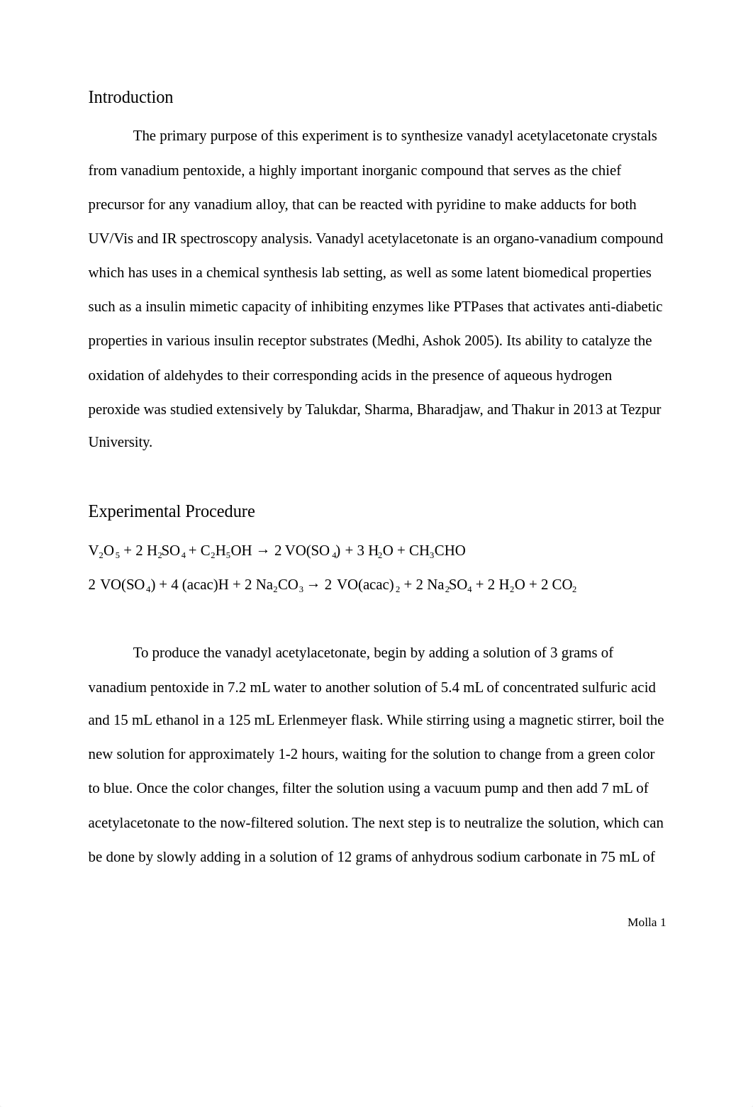 Preparation of Vanadyl Acetylacetonate, [VO(acac)2].pdf_d3pejed78ym_page2