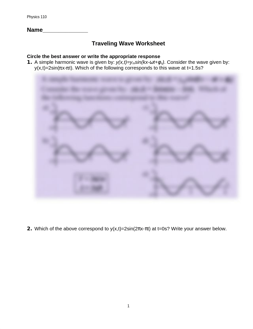 PHY 110 Traveling Wave Worksheet_d3pg22v04bx_page1