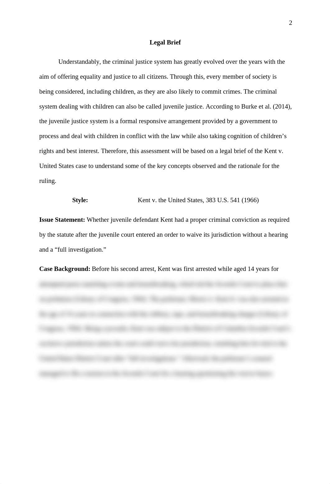 Legal Brief--Kent v. the United States, 383 U.S. 541 (1966).docx_d3pr7m9kowj_page2