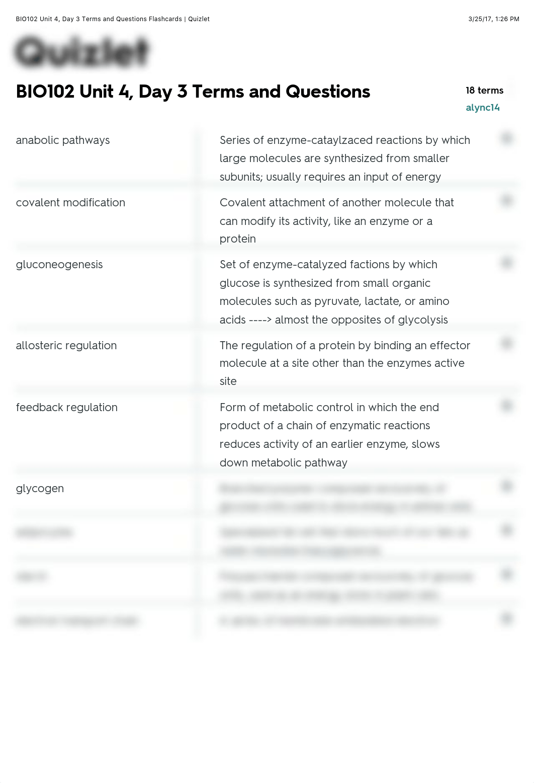 BIO102 Unit 4, Day 3 Terms and Questions Flashcards | Quizlet_d3qacwek21y_page1